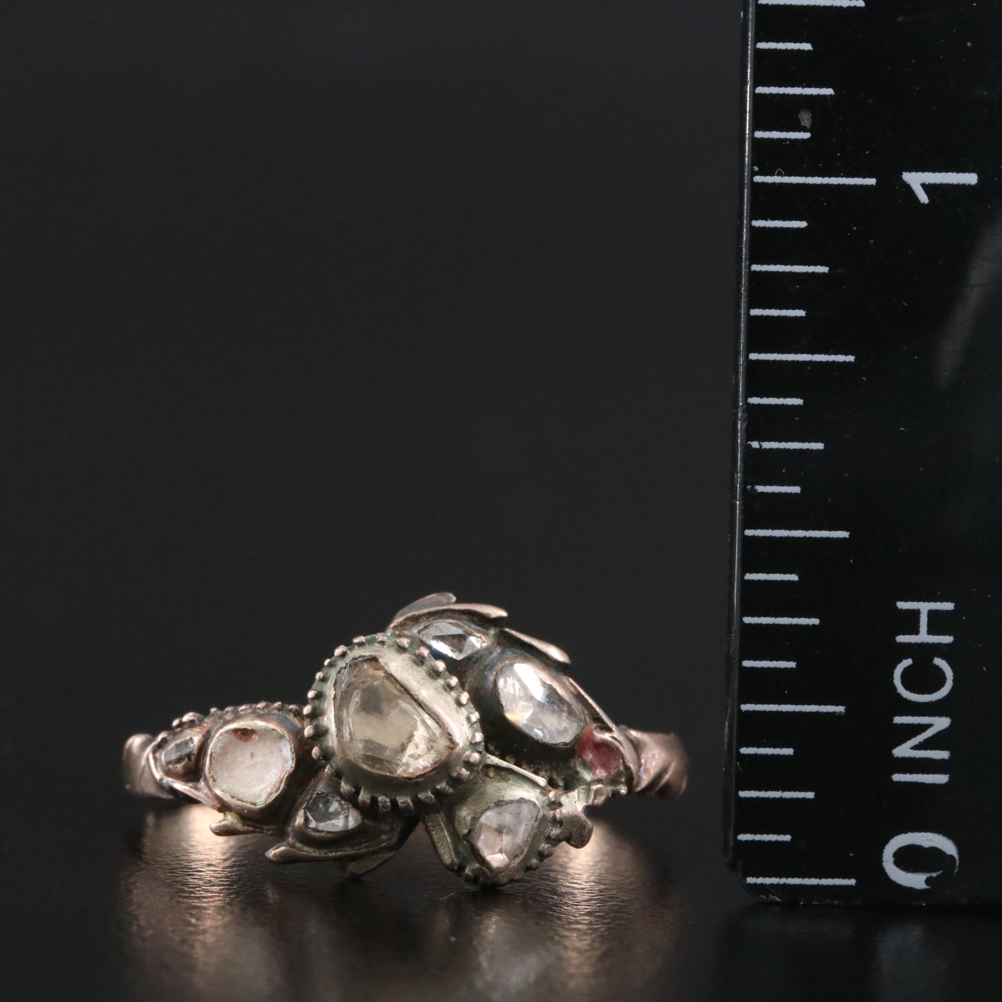 14K and 10K Diamond Earrings and Ring