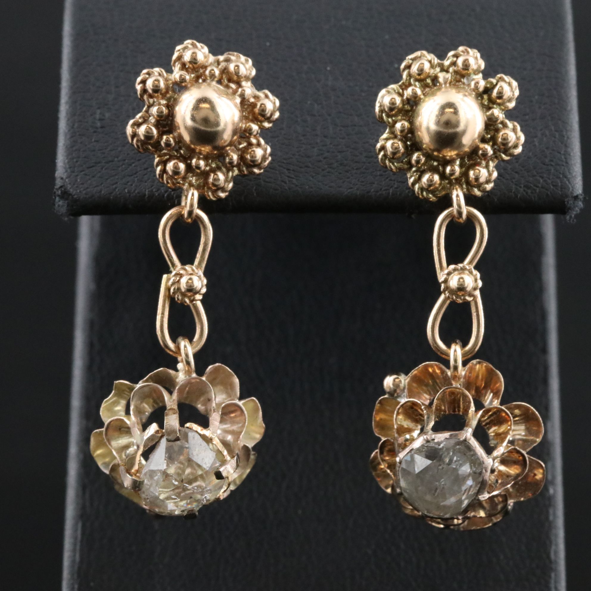 14K and 10K Diamond Earrings and Ring