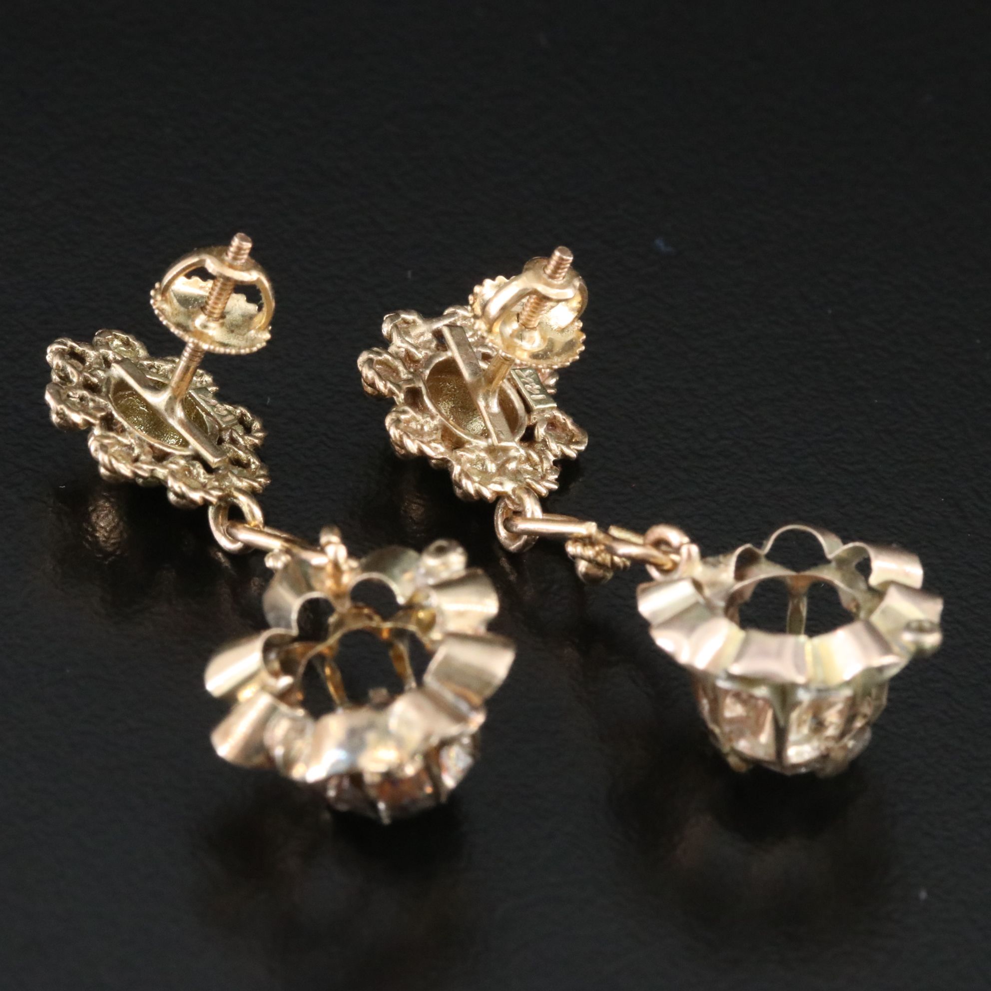 14K and 10K Diamond Earrings and Ring