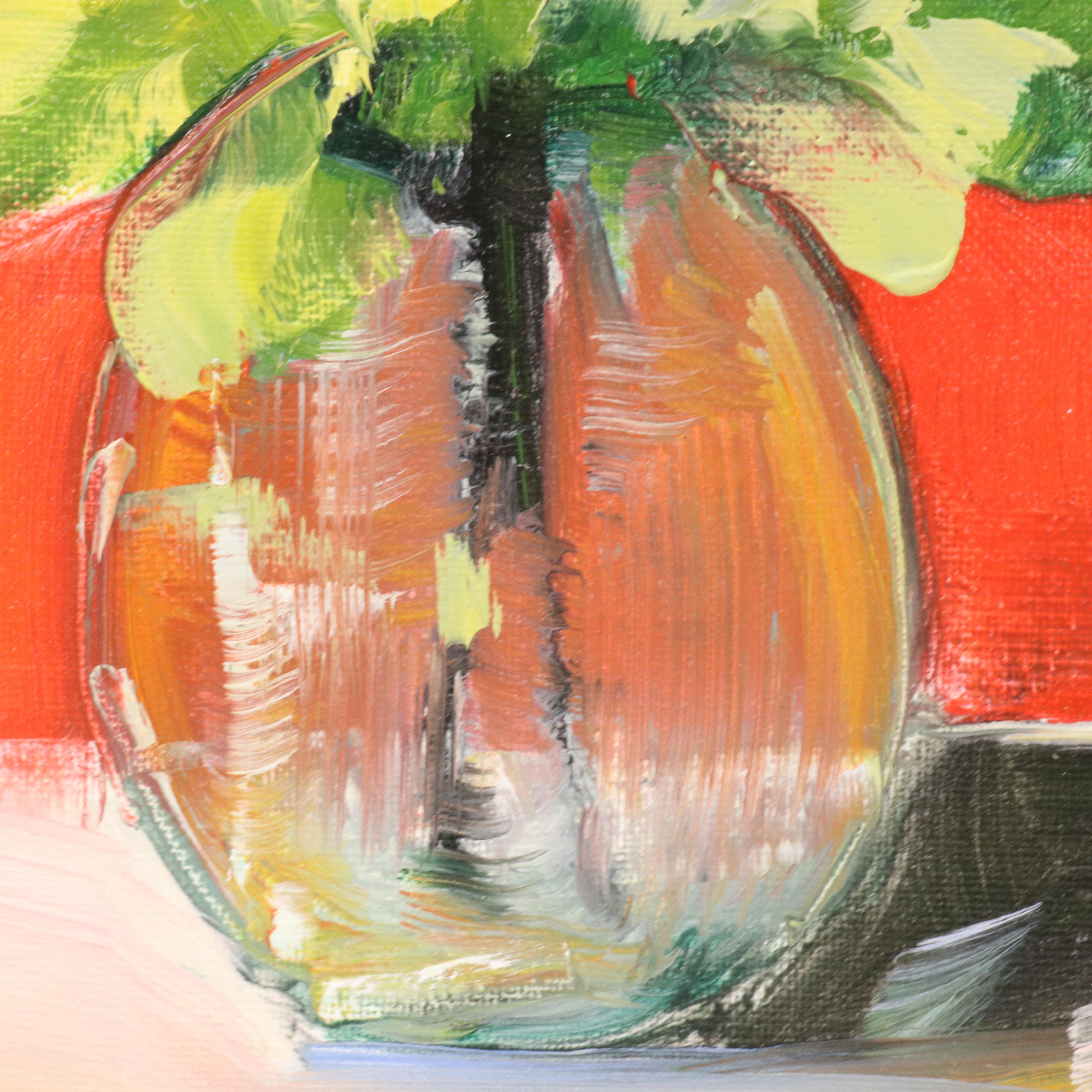 José M. Lima Floral Still Life Oil Painting, 2024