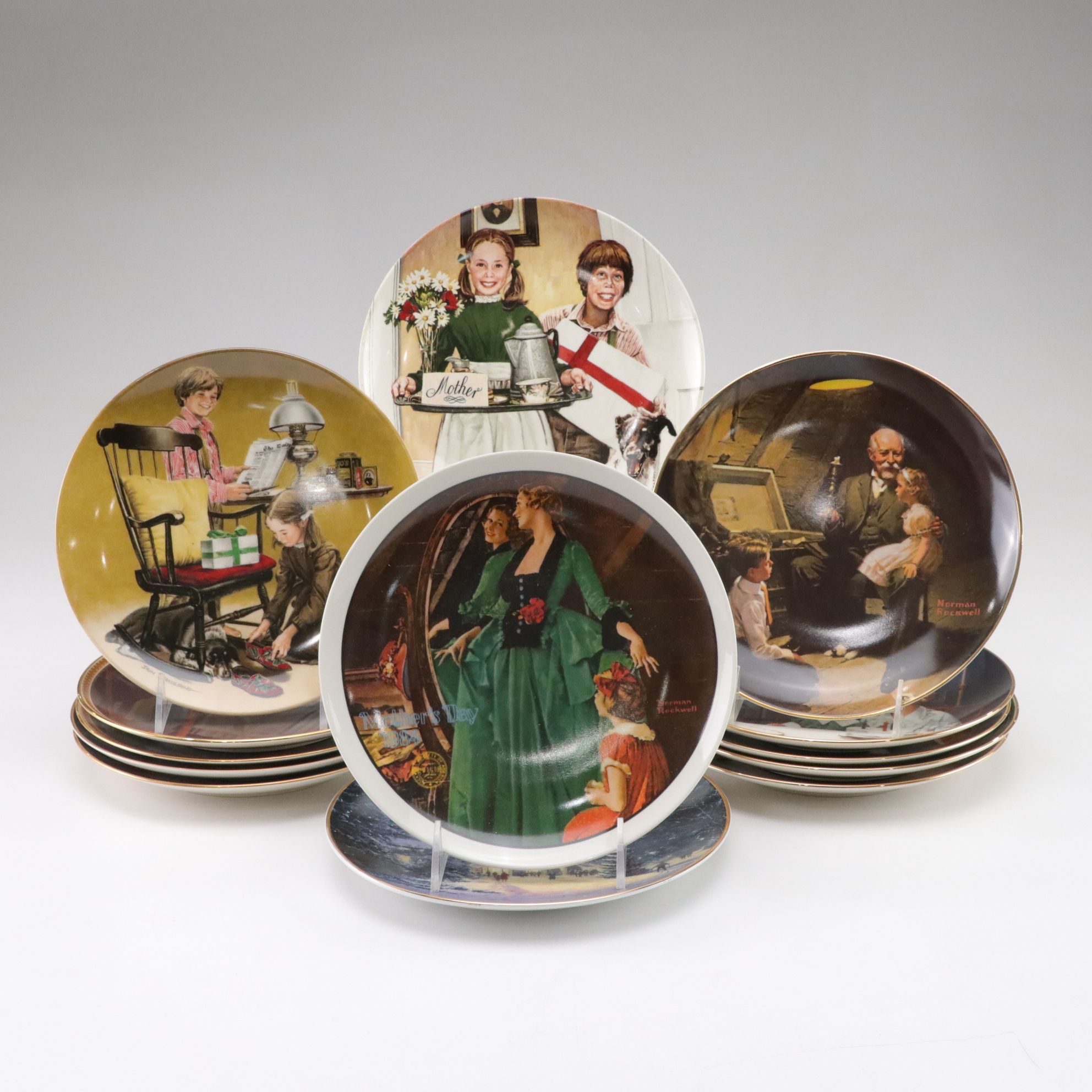 Norman Rockwell "Mother's Day" and More Collector Plates by Edwin Knowles