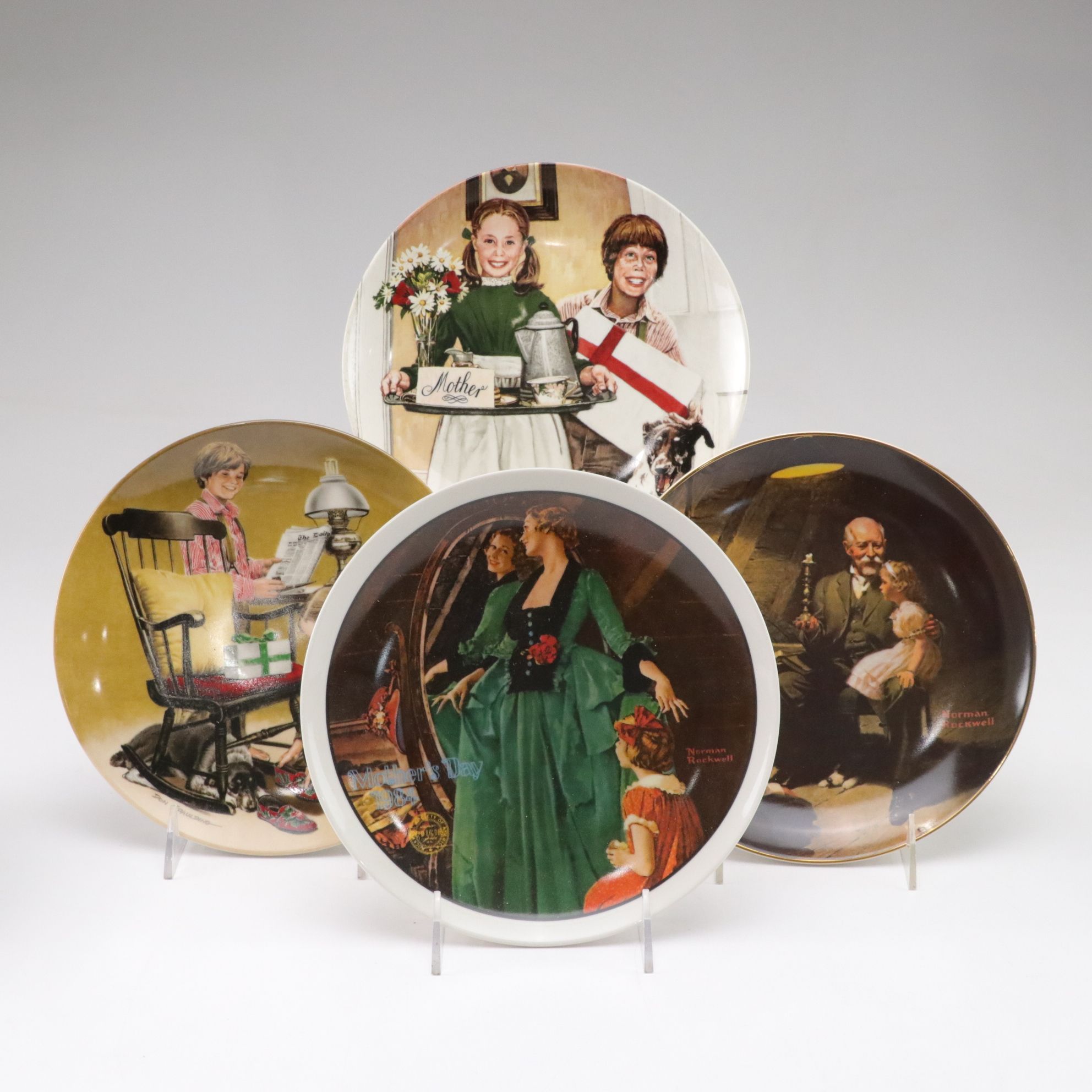 Norman Rockwell "Mother's Day" and More Collector Plates by Edwin Knowles
