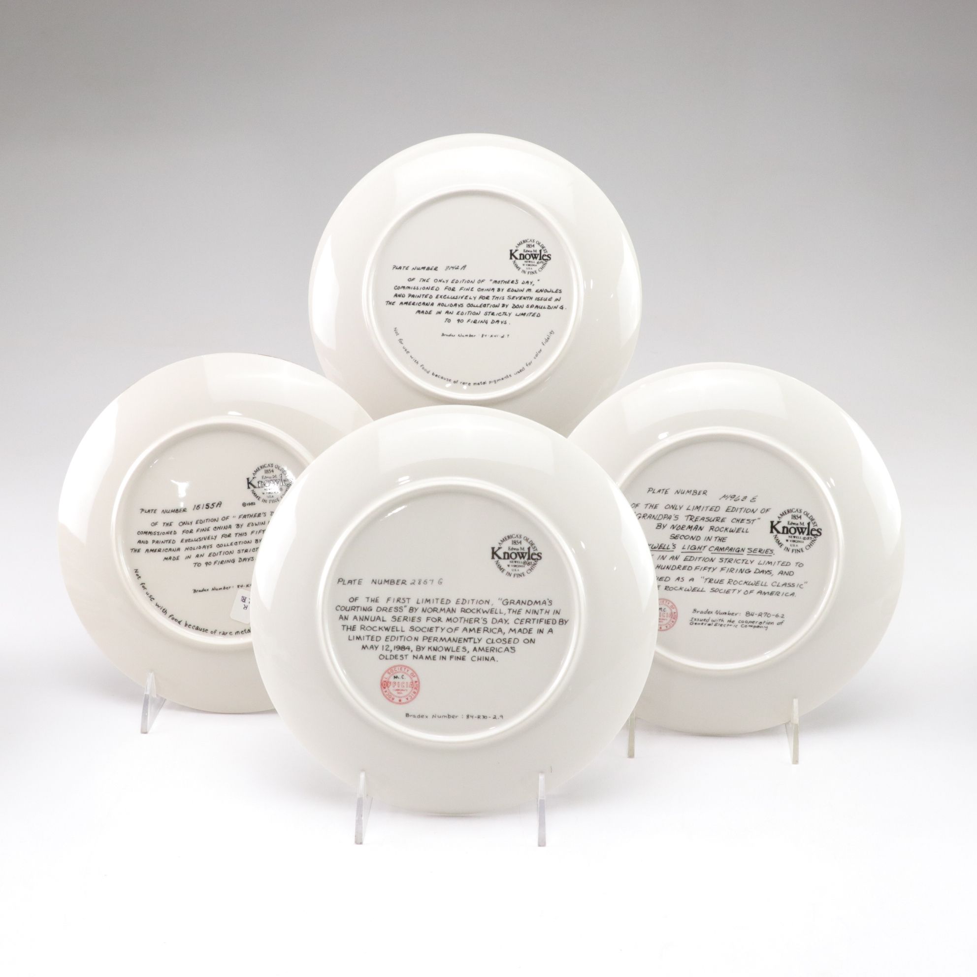 Norman Rockwell "Mother's Day" and More Collector Plates by Edwin Knowles