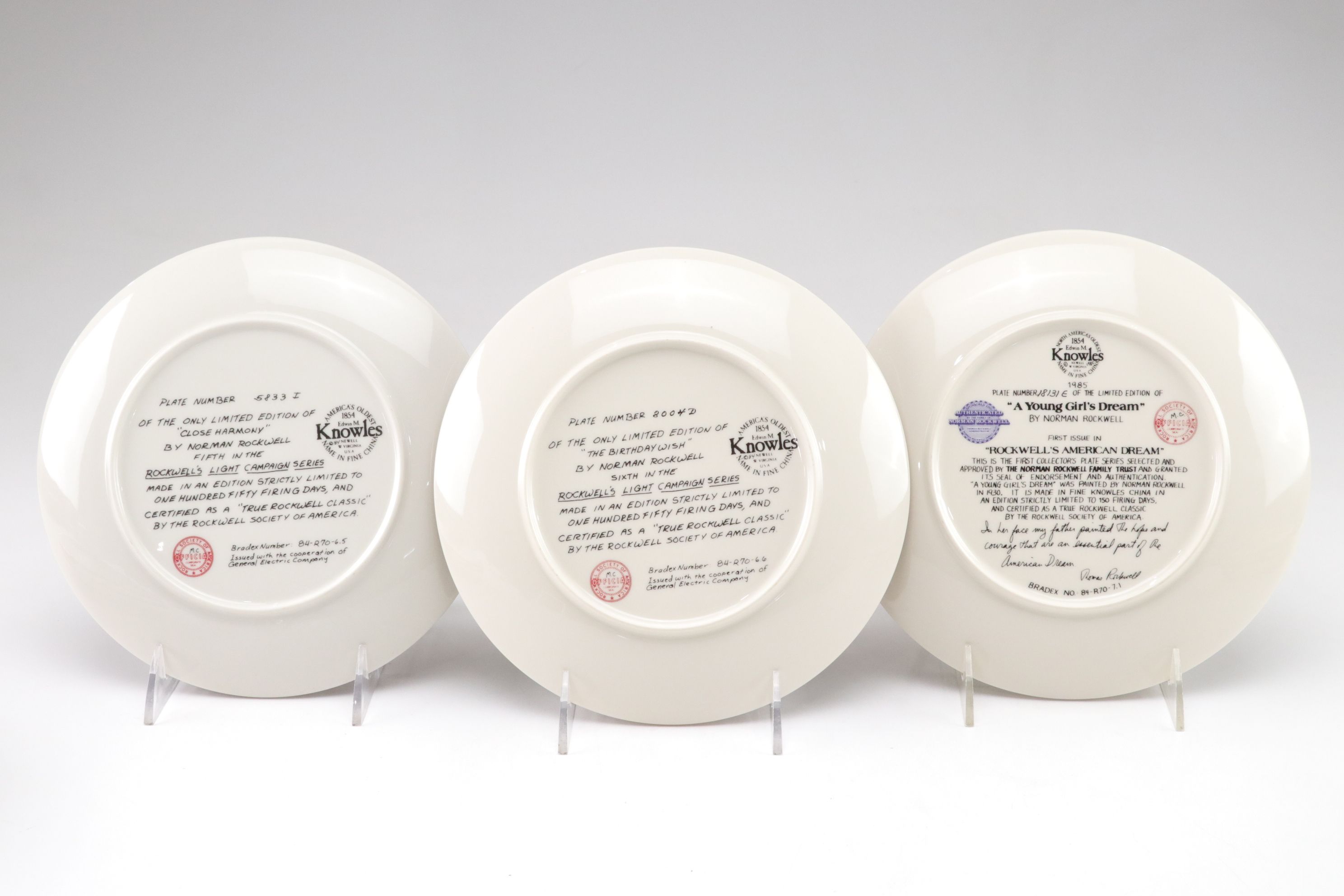 Norman Rockwell "Mother's Day" and More Collector Plates by Edwin Knowles