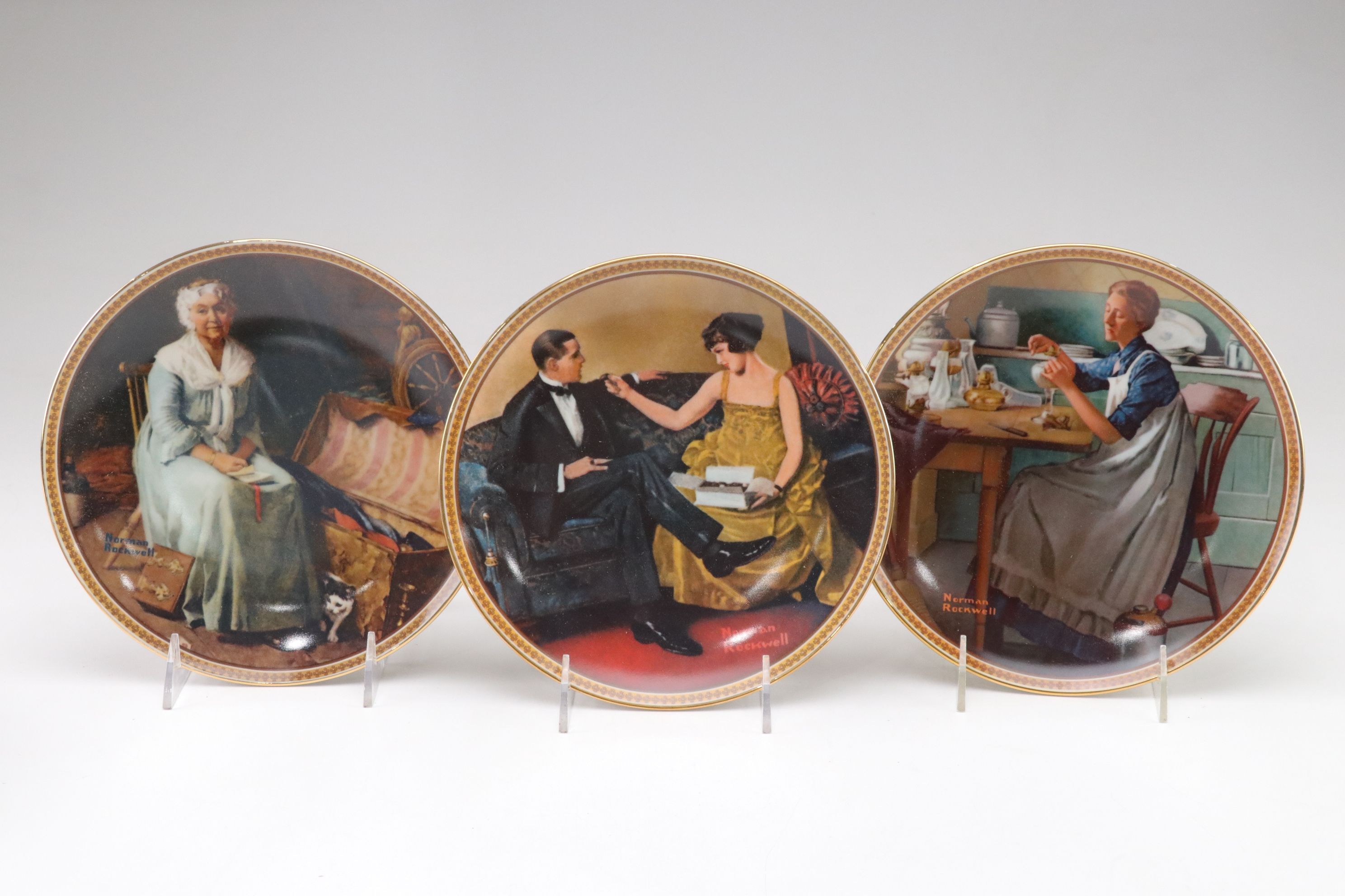 Norman Rockwell "Mother's Day" and More Collector Plates by Edwin Knowles