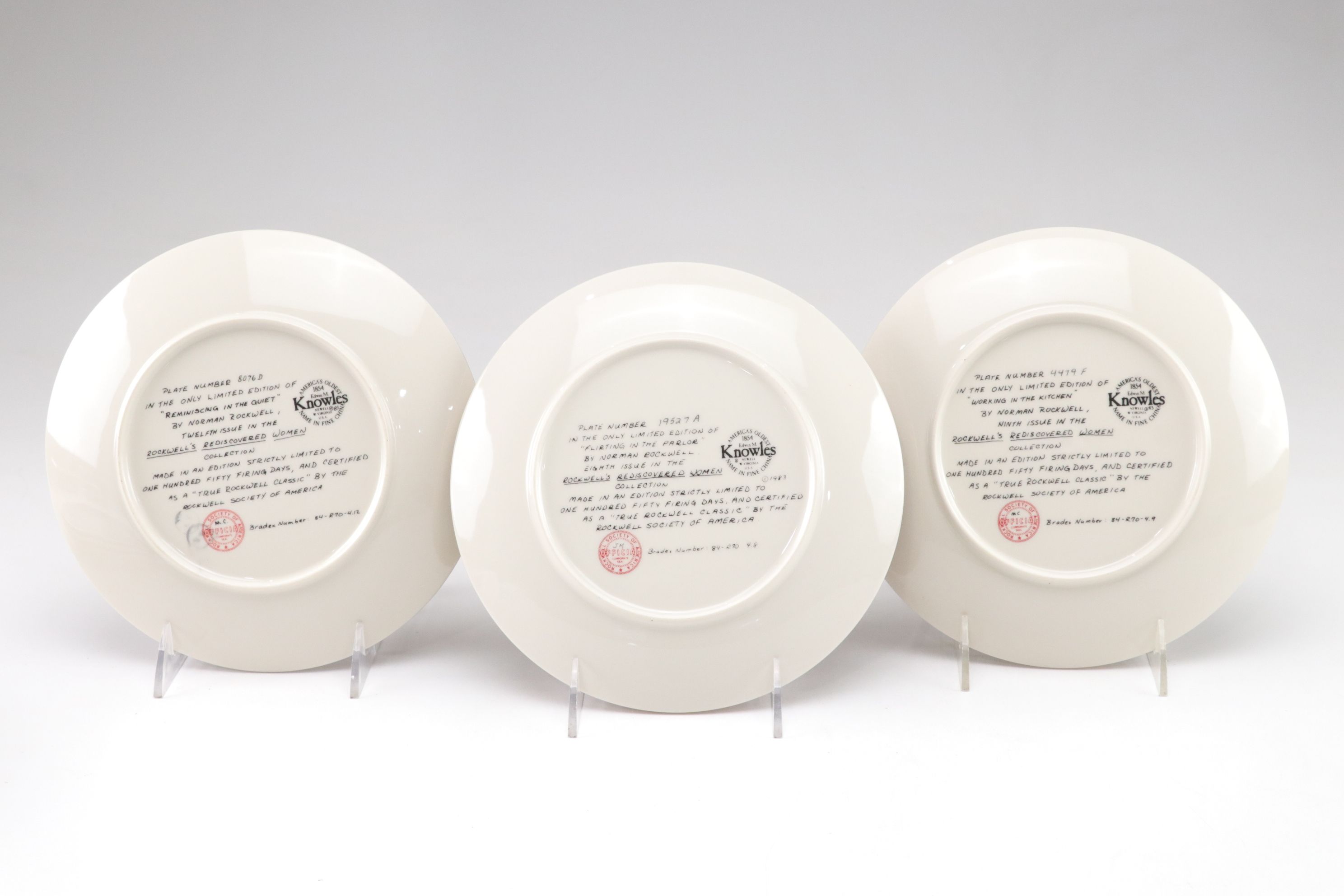 Norman Rockwell "Mother's Day" and More Collector Plates by Edwin Knowles