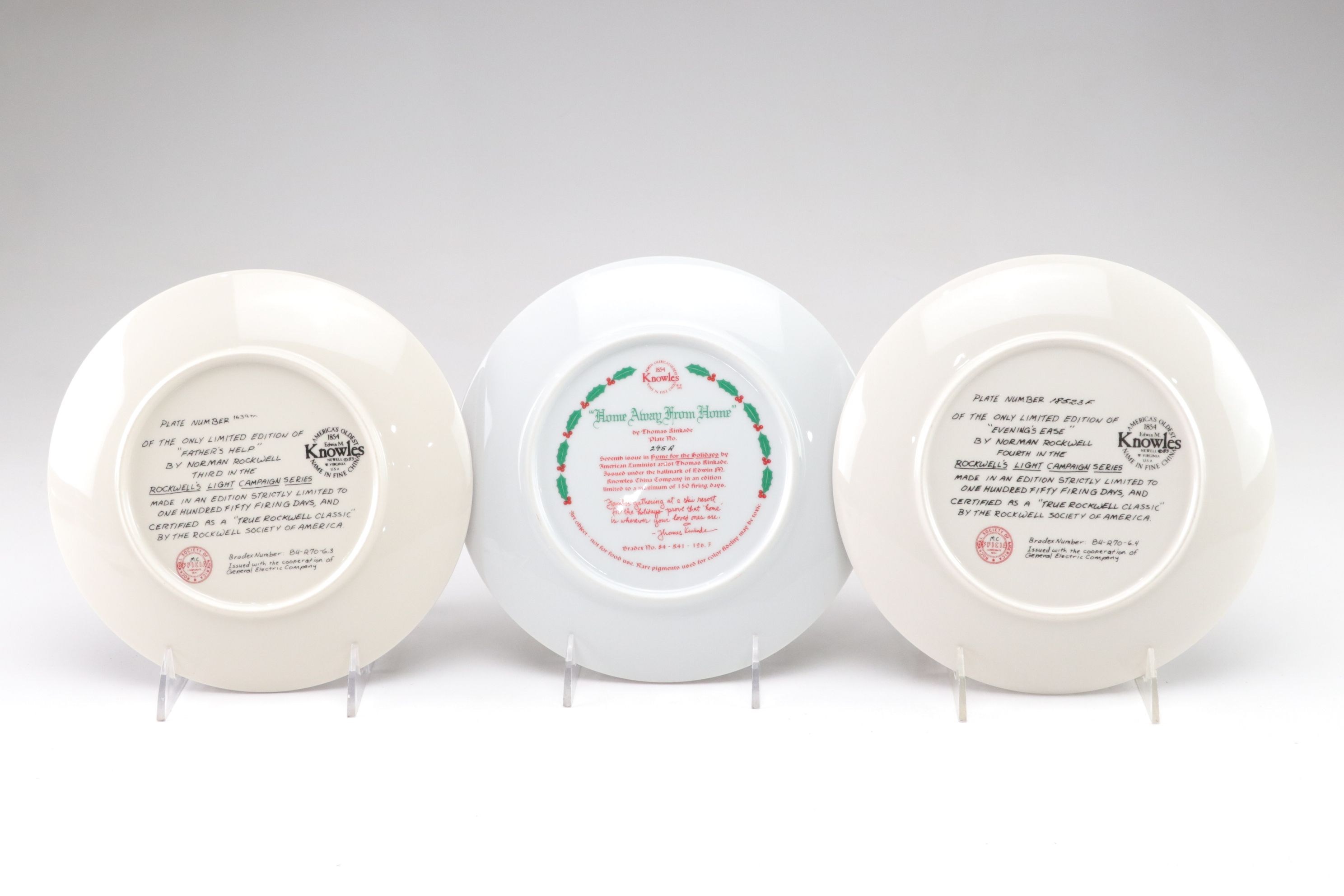 Norman Rockwell "Mother's Day" and More Collector Plates by Edwin Knowles