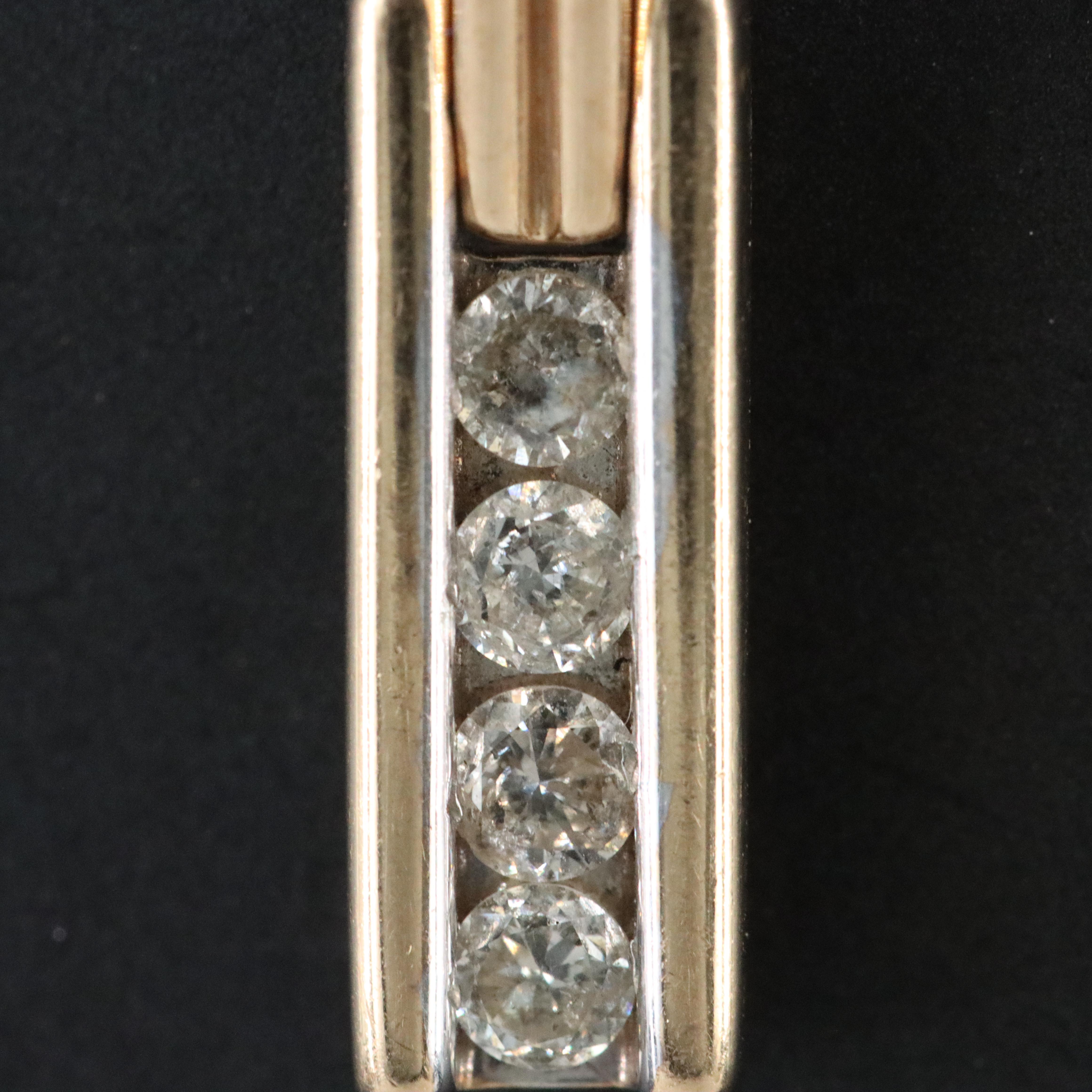 10K 0.25 CTW Diamond Pendant