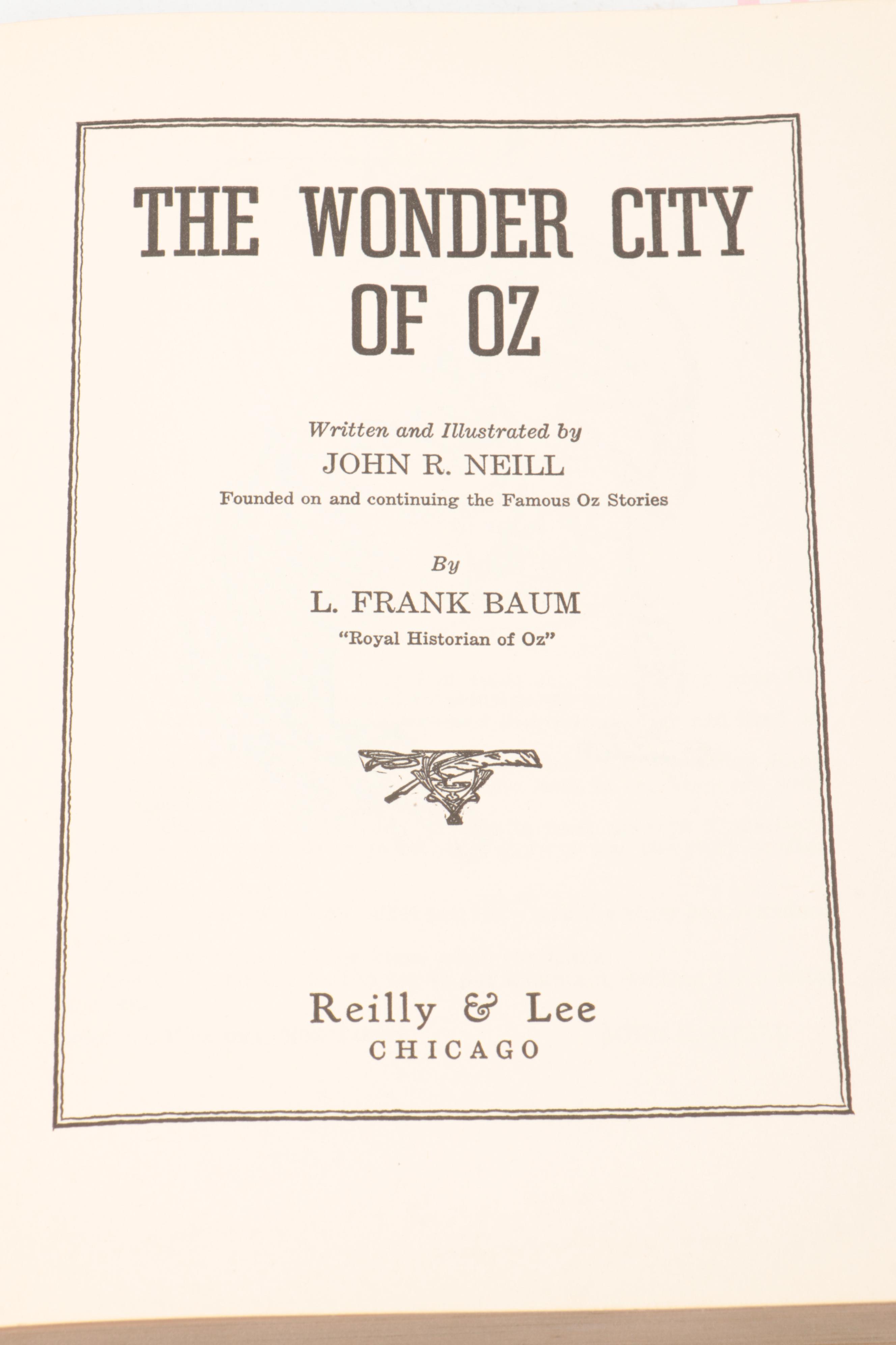 First Edition "The Wonder City of Oz" by John R. Neill, 1940