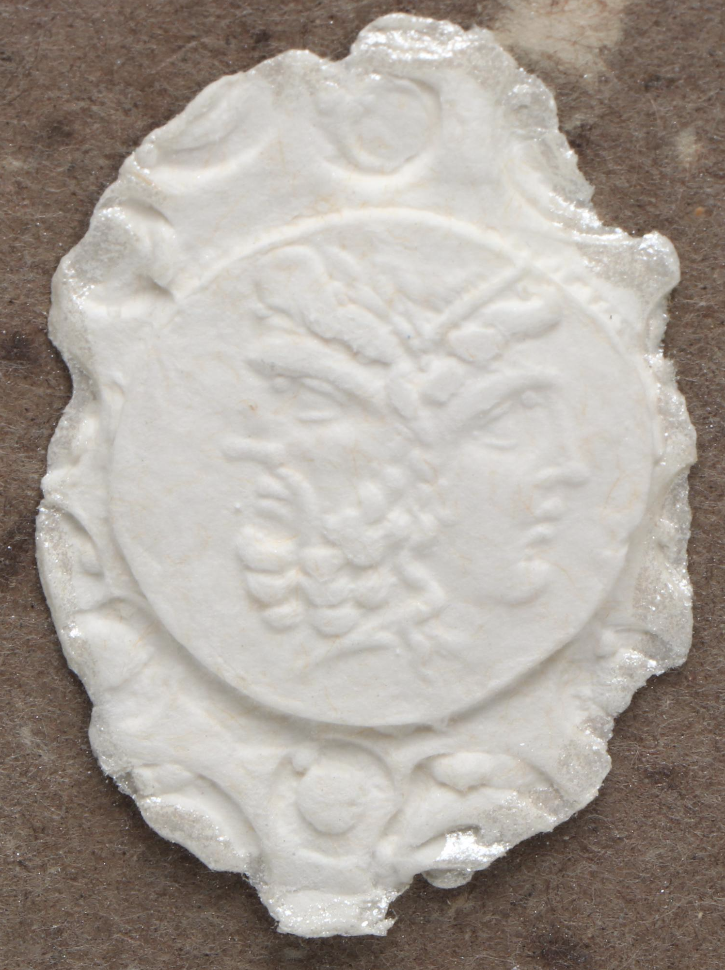 Rodger Riege Neoclassical Cast Paper Relief