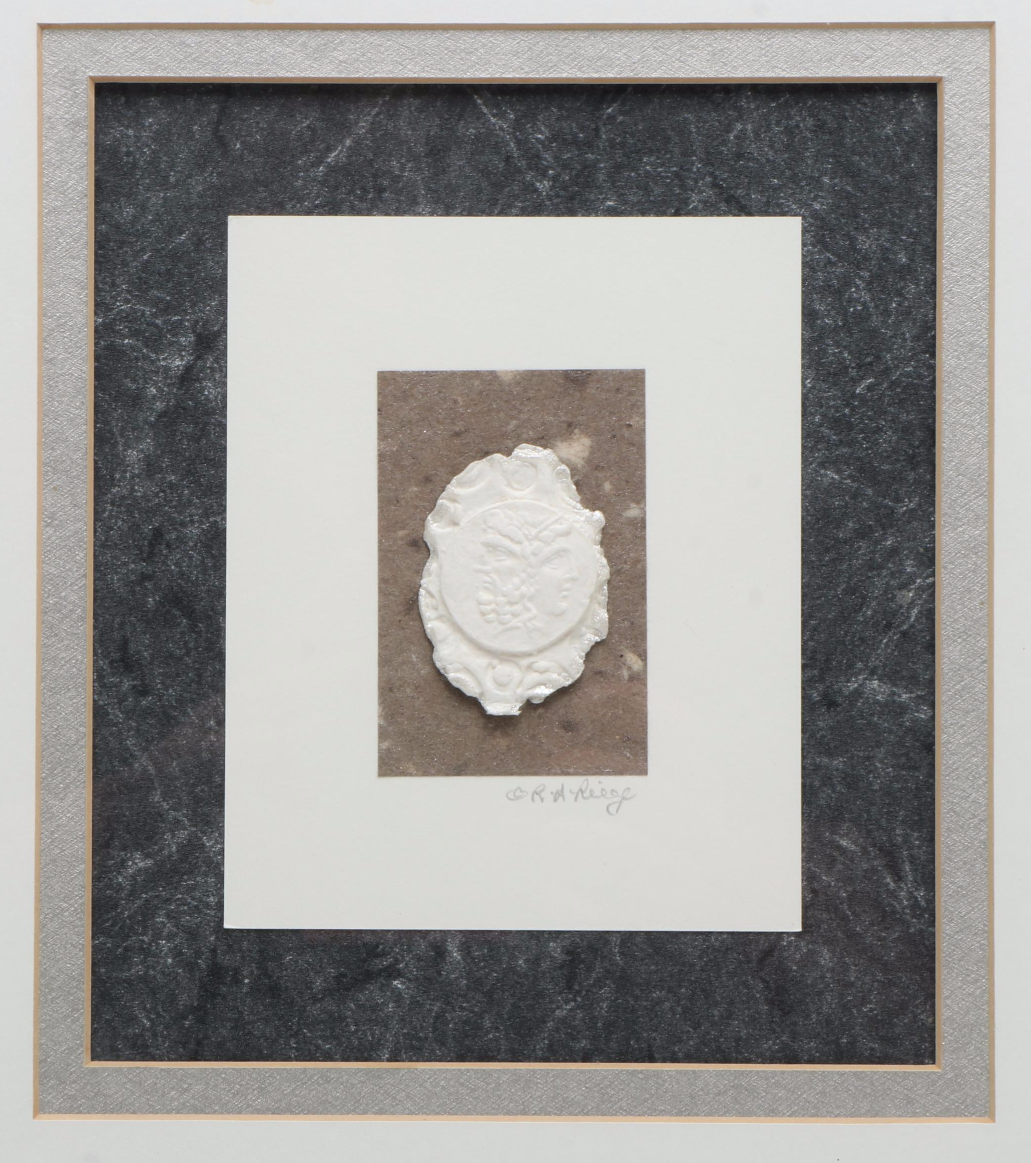 Rodger Riege Neoclassical Cast Paper Relief