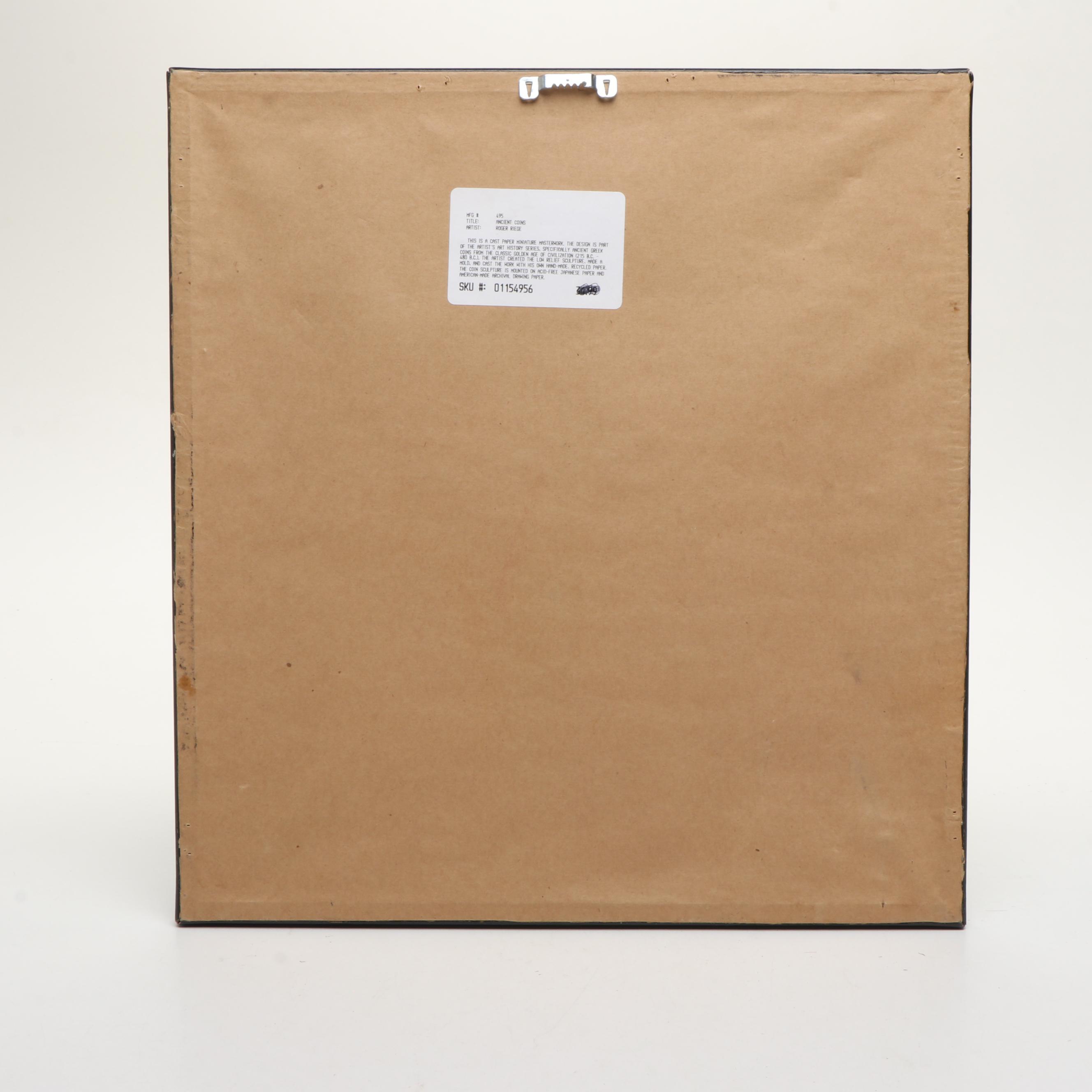 Rodger Riege Neoclassical Cast Paper Relief