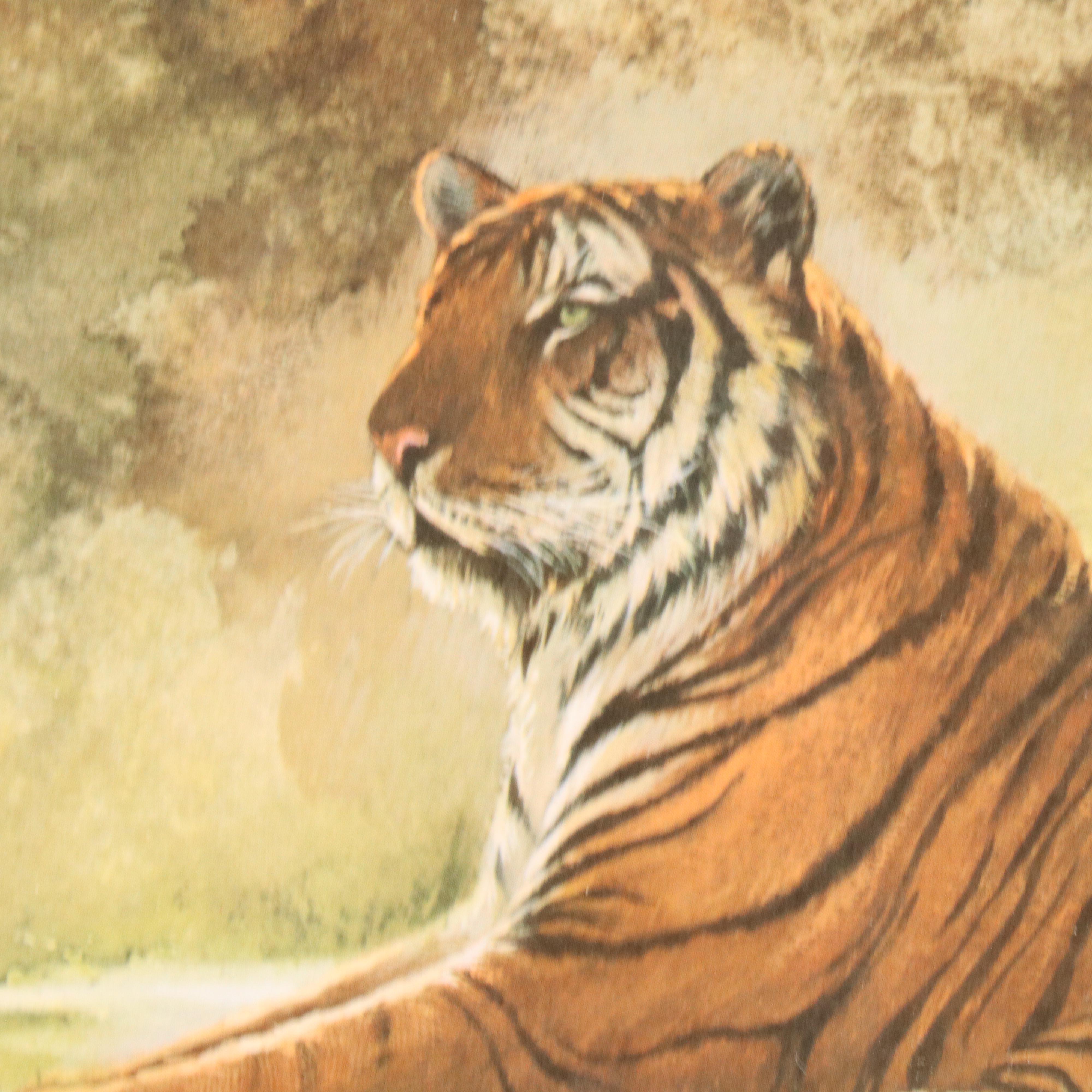 Morten Solberg Offset Lithograph "Bengal Tiger"