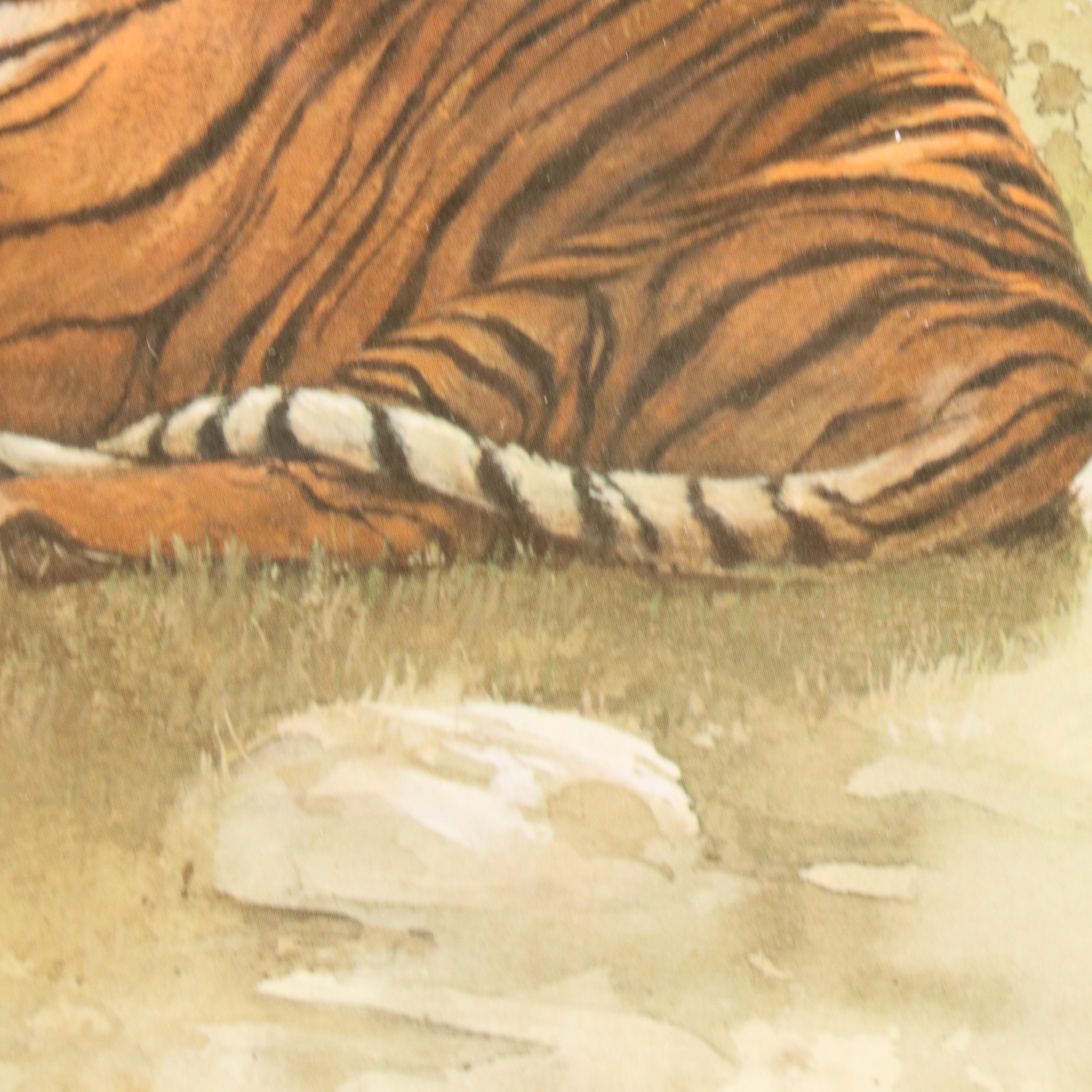 Morten Solberg Offset Lithograph "Bengal Tiger"