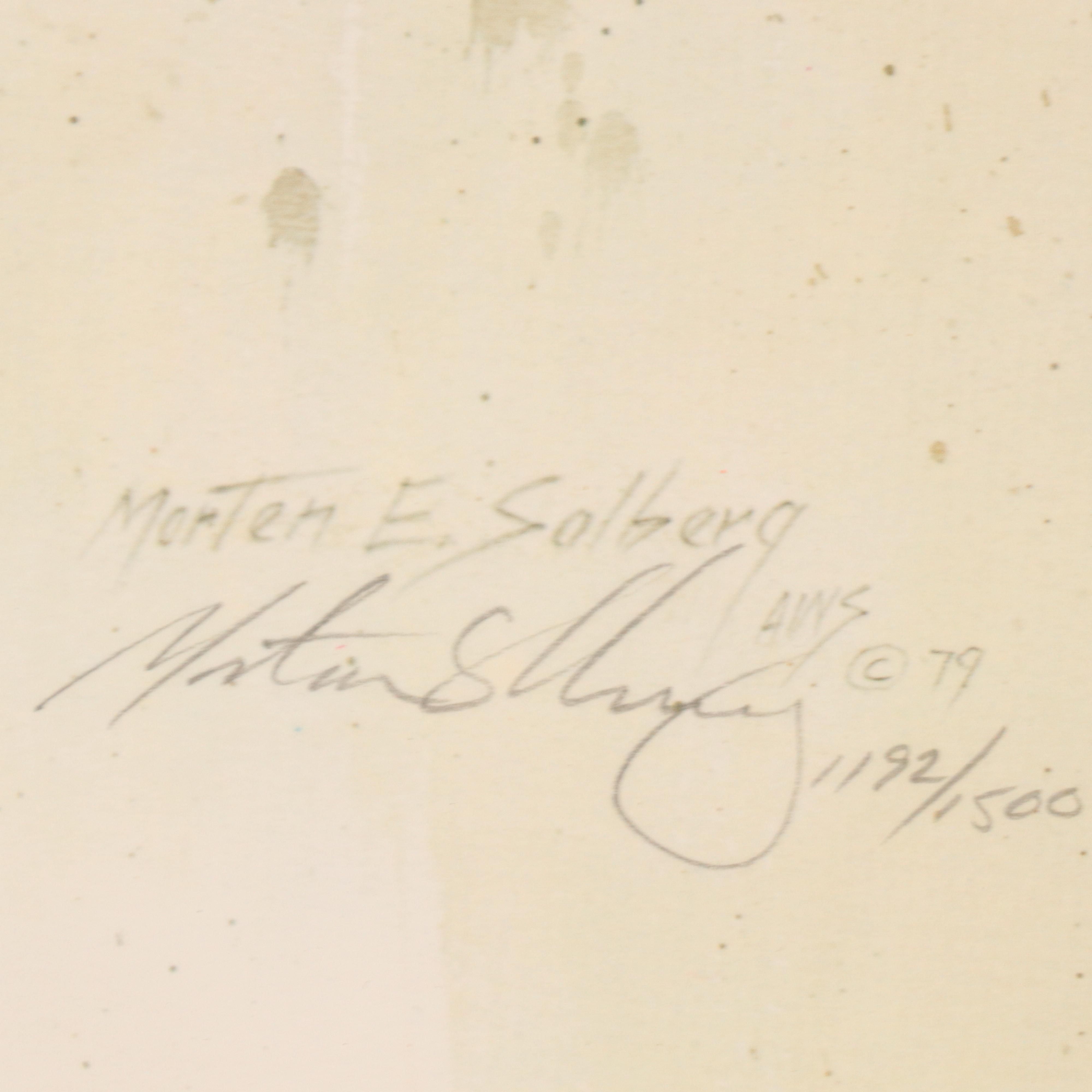 Morten Solberg Offset Lithograph "Bengal Tiger"