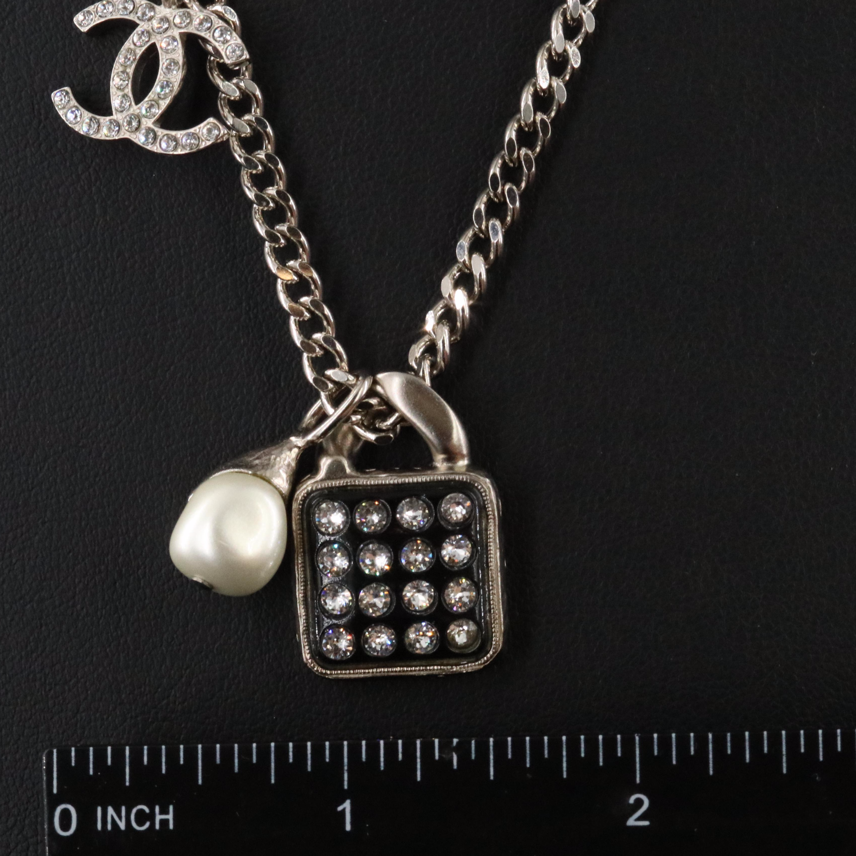 Chanel CC Three Charm Necklace 2022