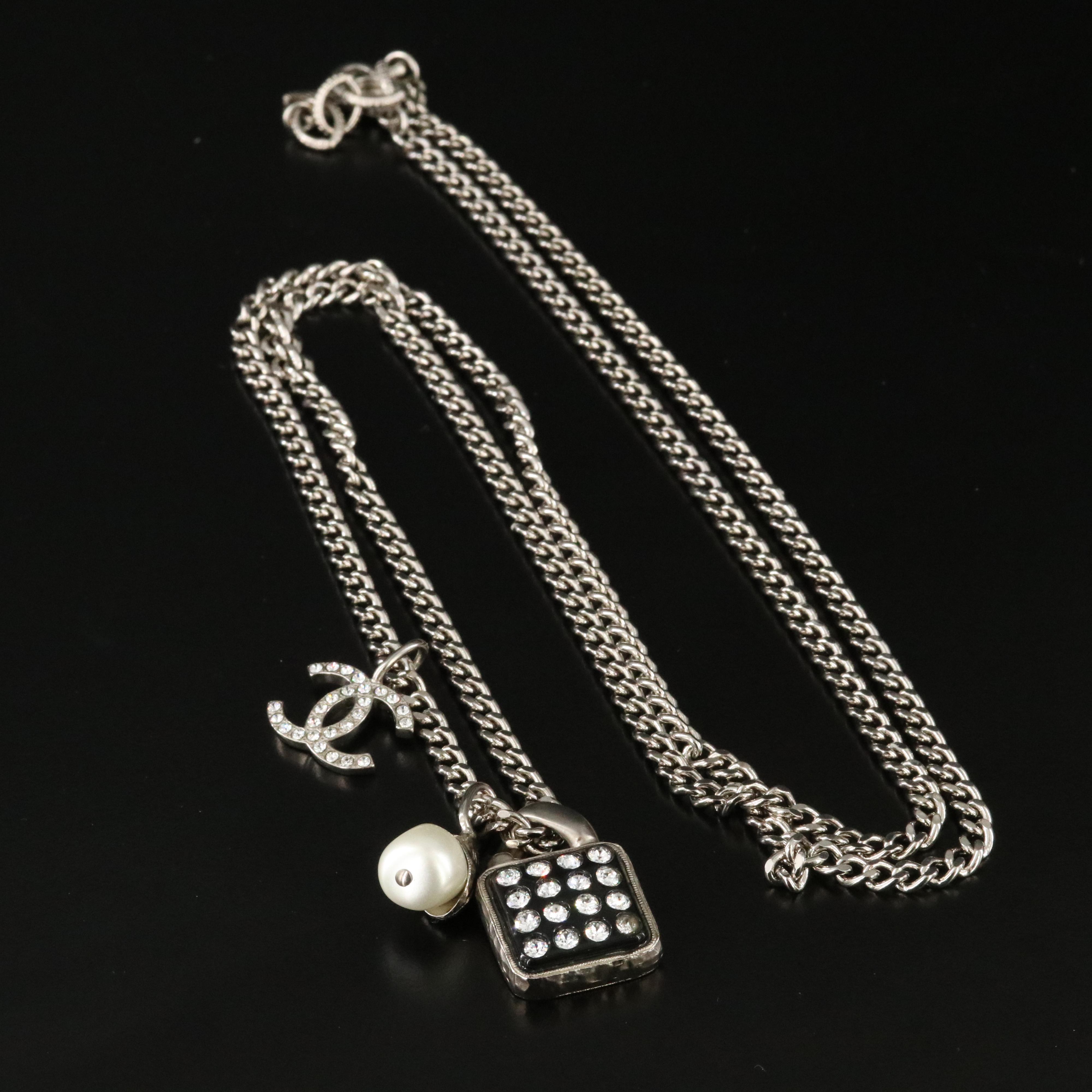 Chanel CC Three Charm Necklace 2022
