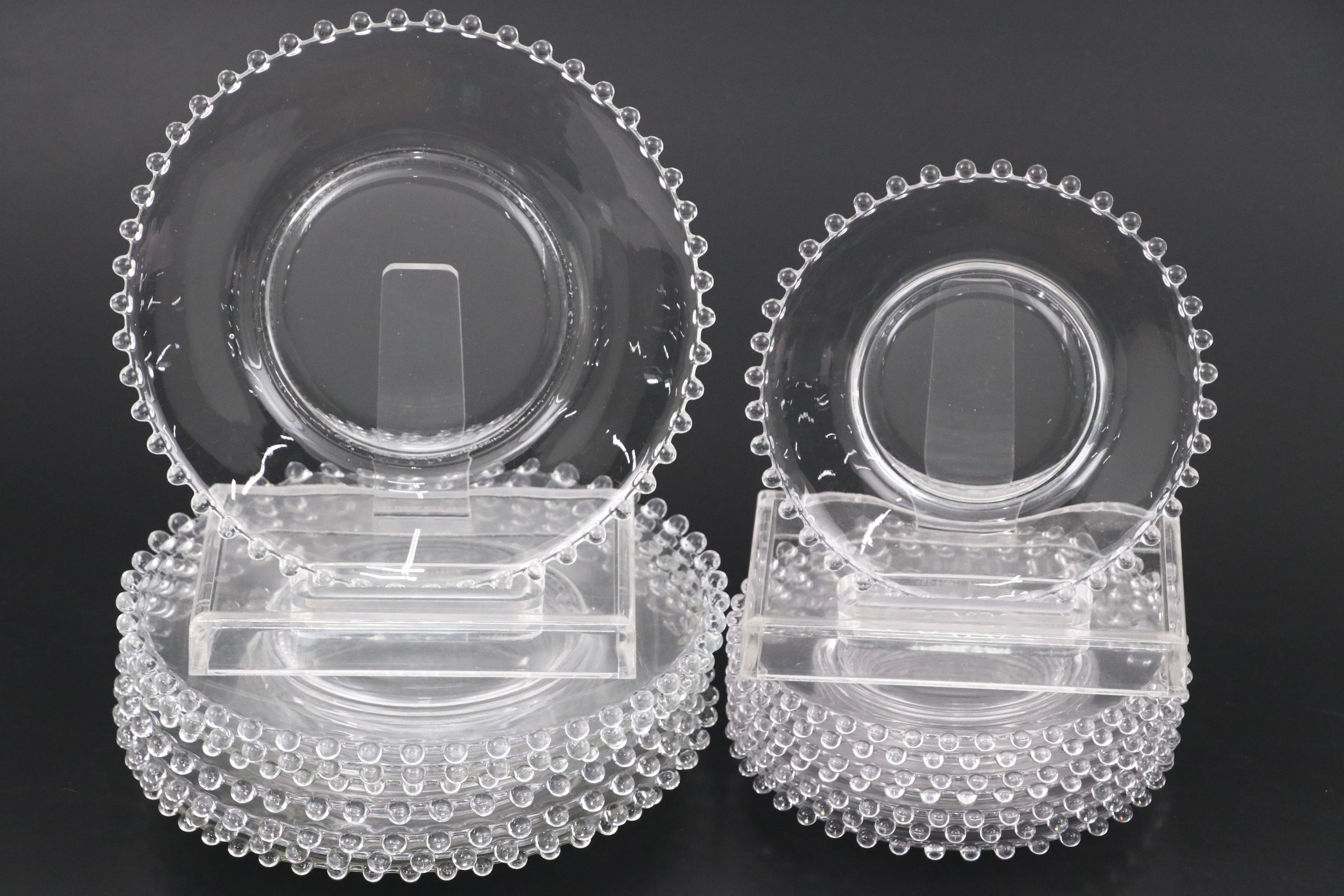 Imperial Glass "Candlewick Clear" Dinnerware and Table Accessories