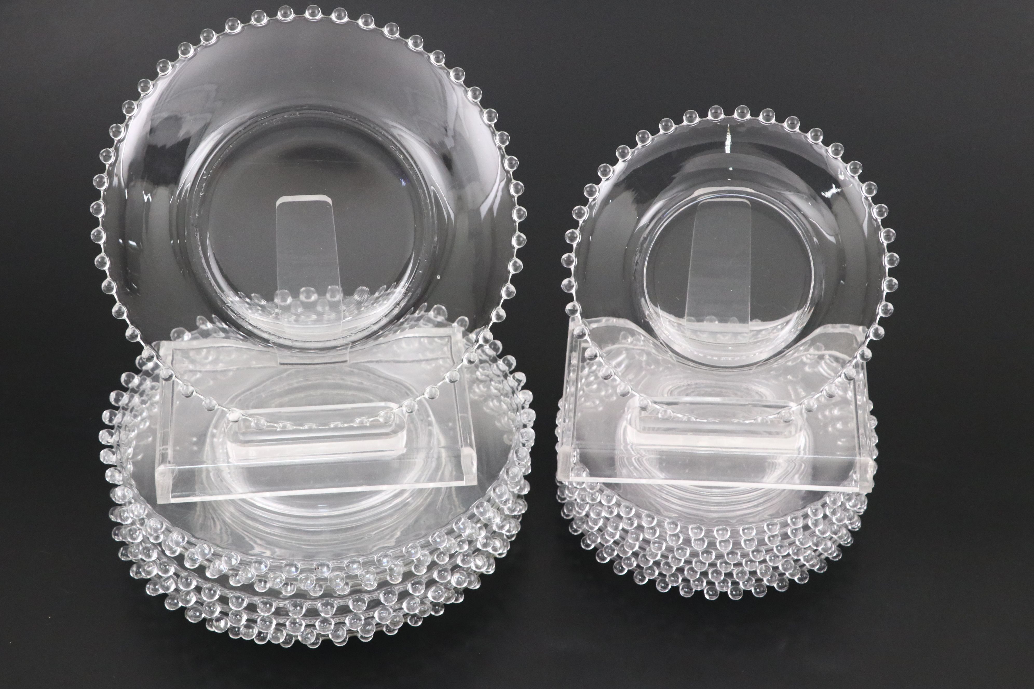 Imperial Glass "Candlewick Clear" Dinnerware and Table Accessories