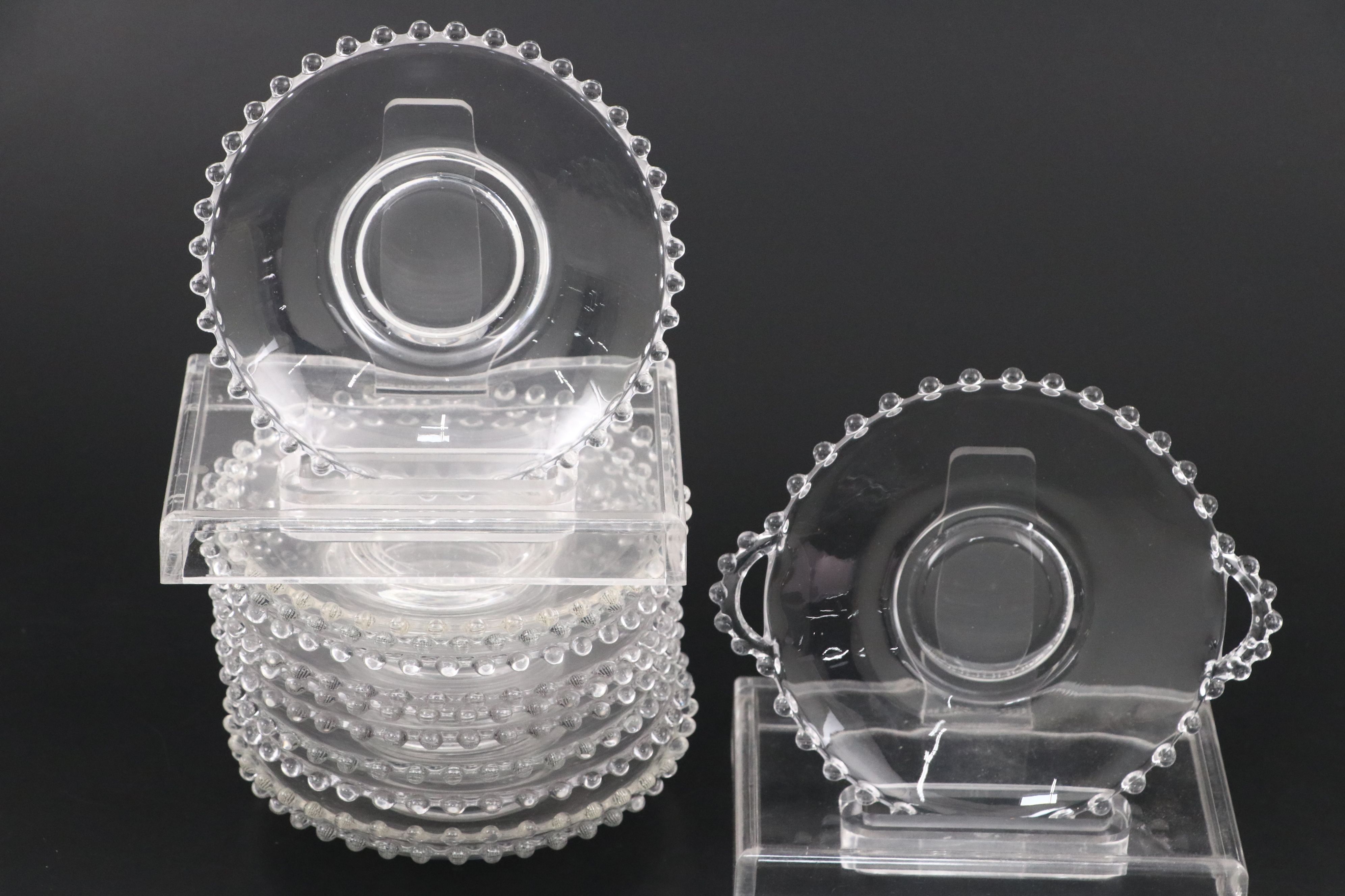 Imperial Glass "Candlewick Clear" Dinnerware and Table Accessories