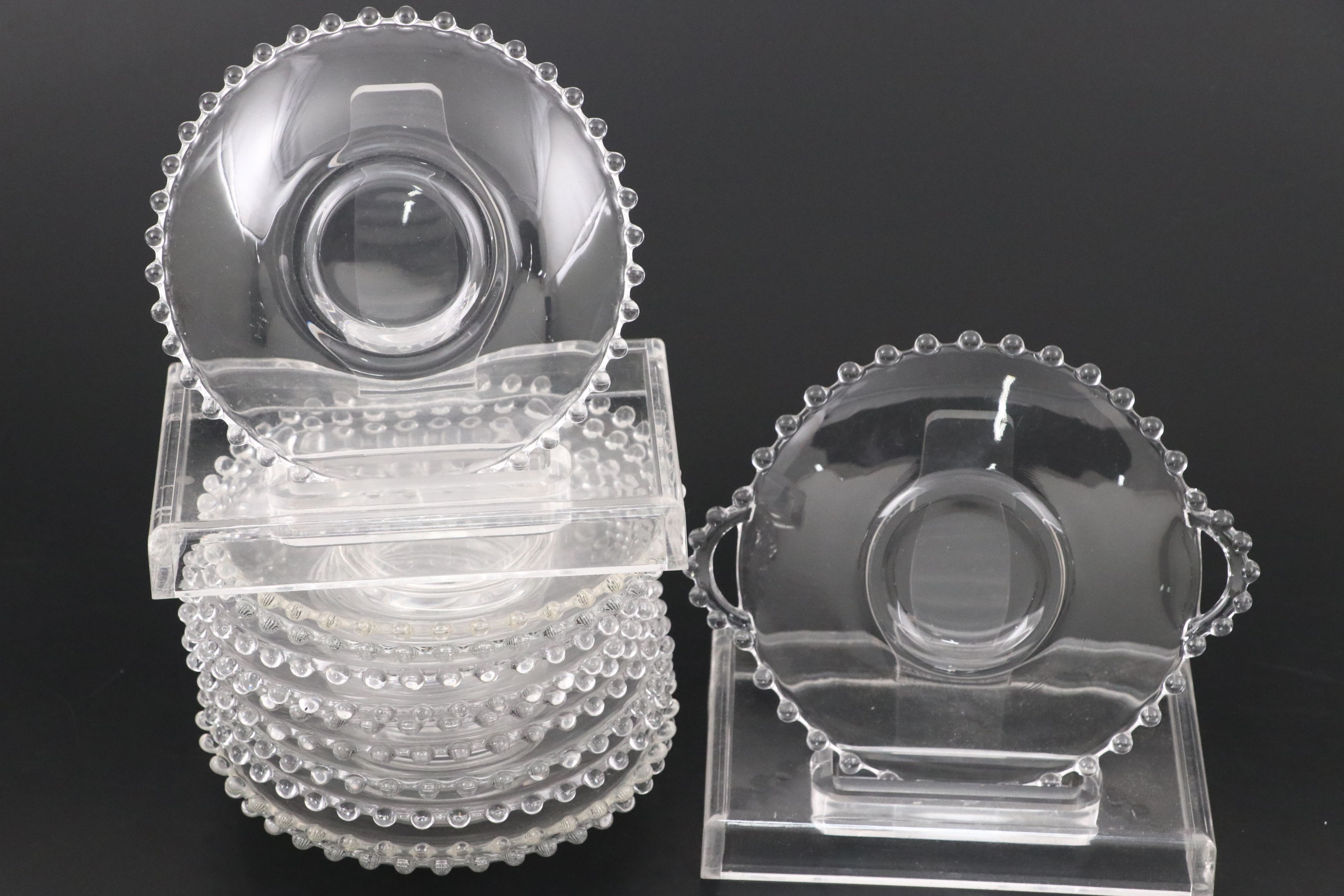 Imperial Glass "Candlewick Clear" Dinnerware and Table Accessories