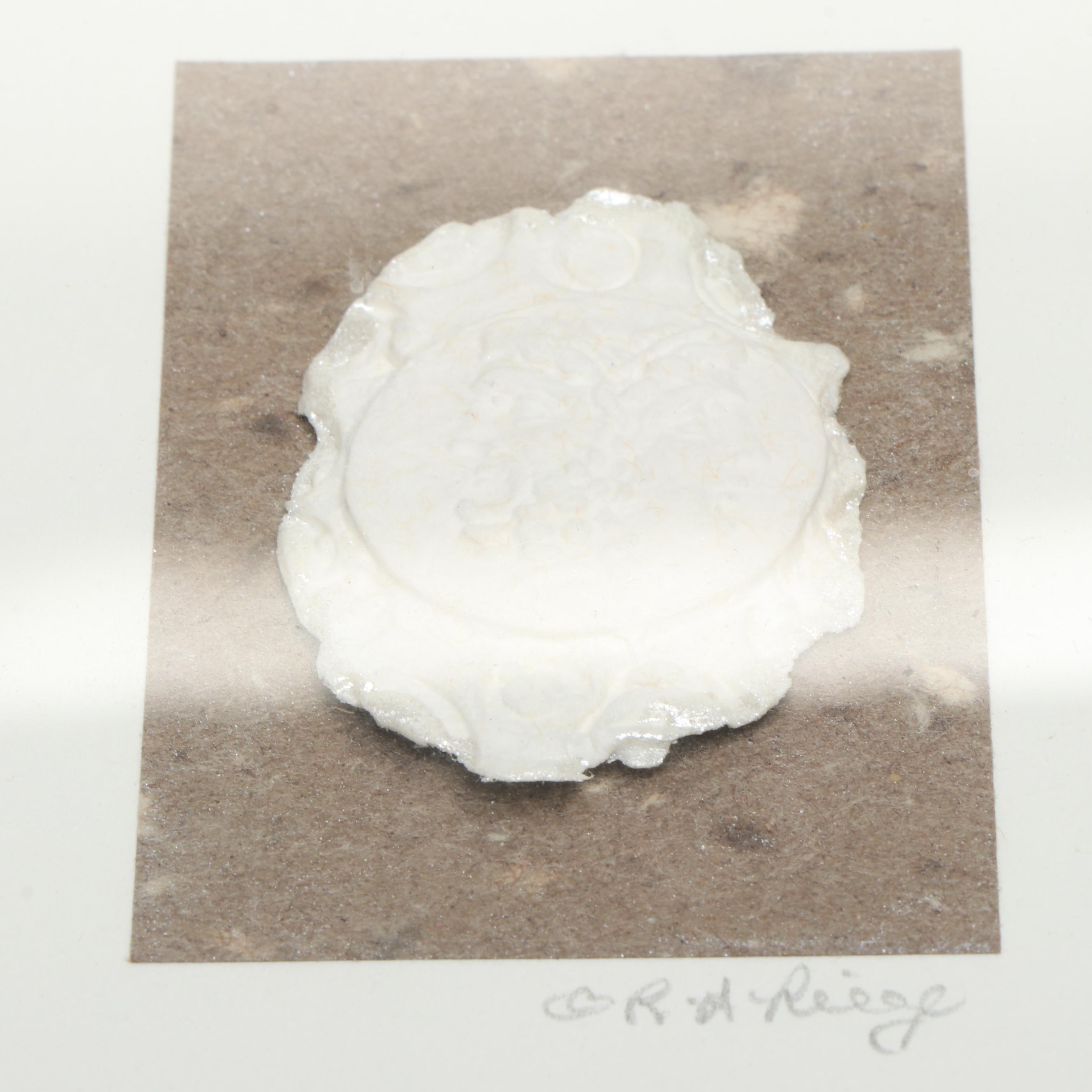 Rodger Riege Neoclassical Cast Paper Relief