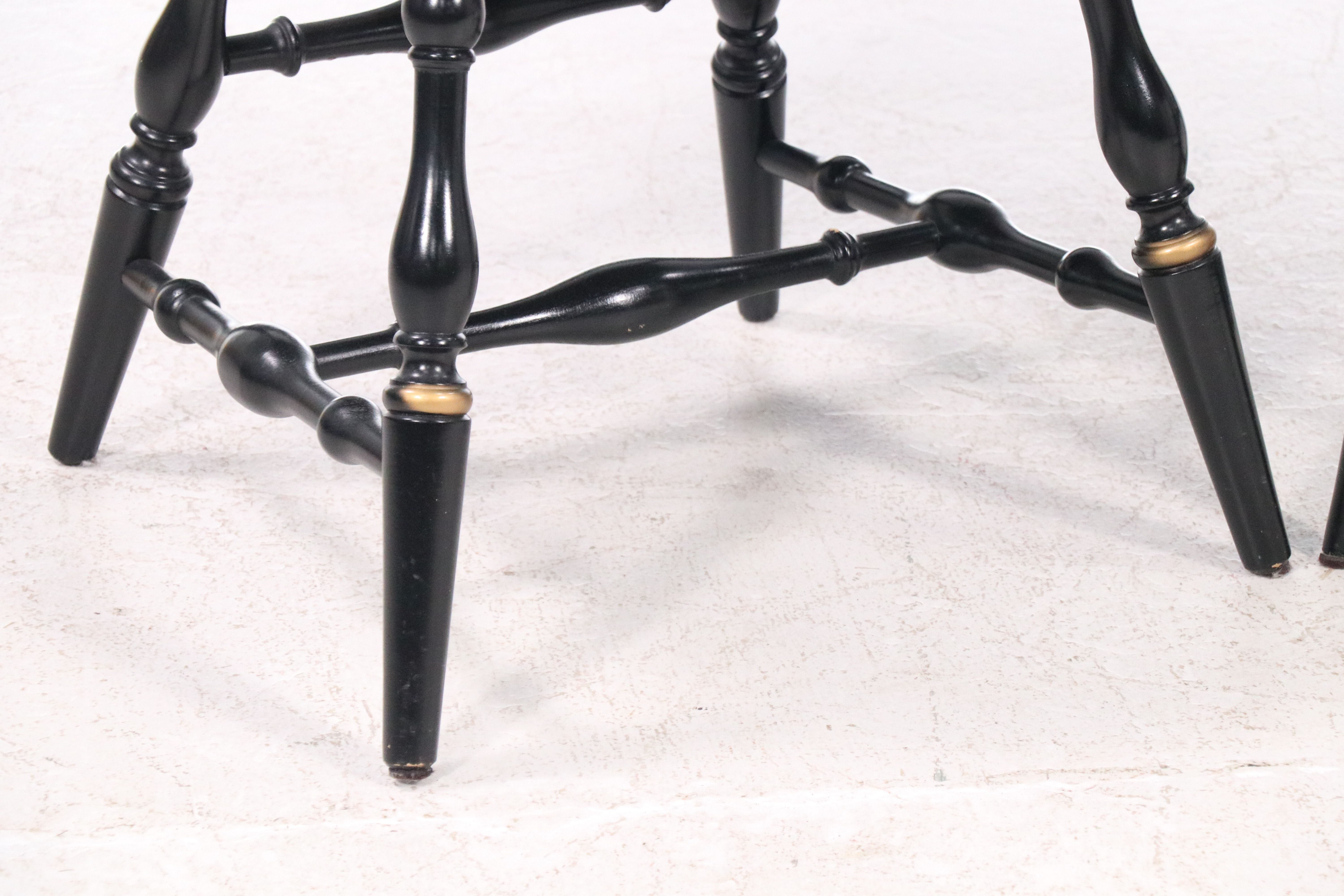 L. Hitchcock Stencil-Decorated and Parcel-Ebonized Windsor Chairs