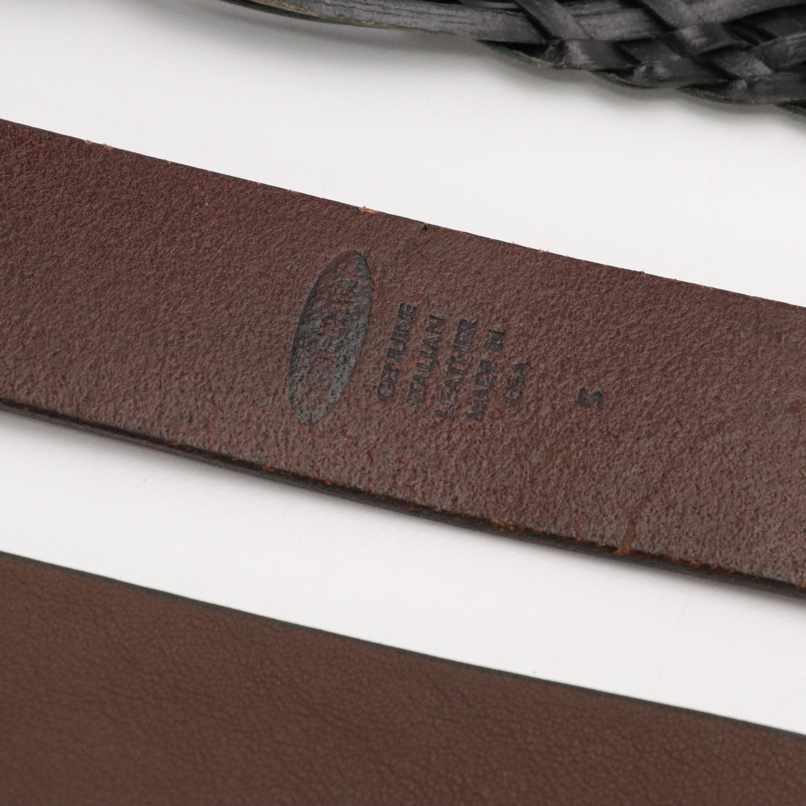 Men's Tony Lama, Ariat, Old Navy, and Target Leather Belts