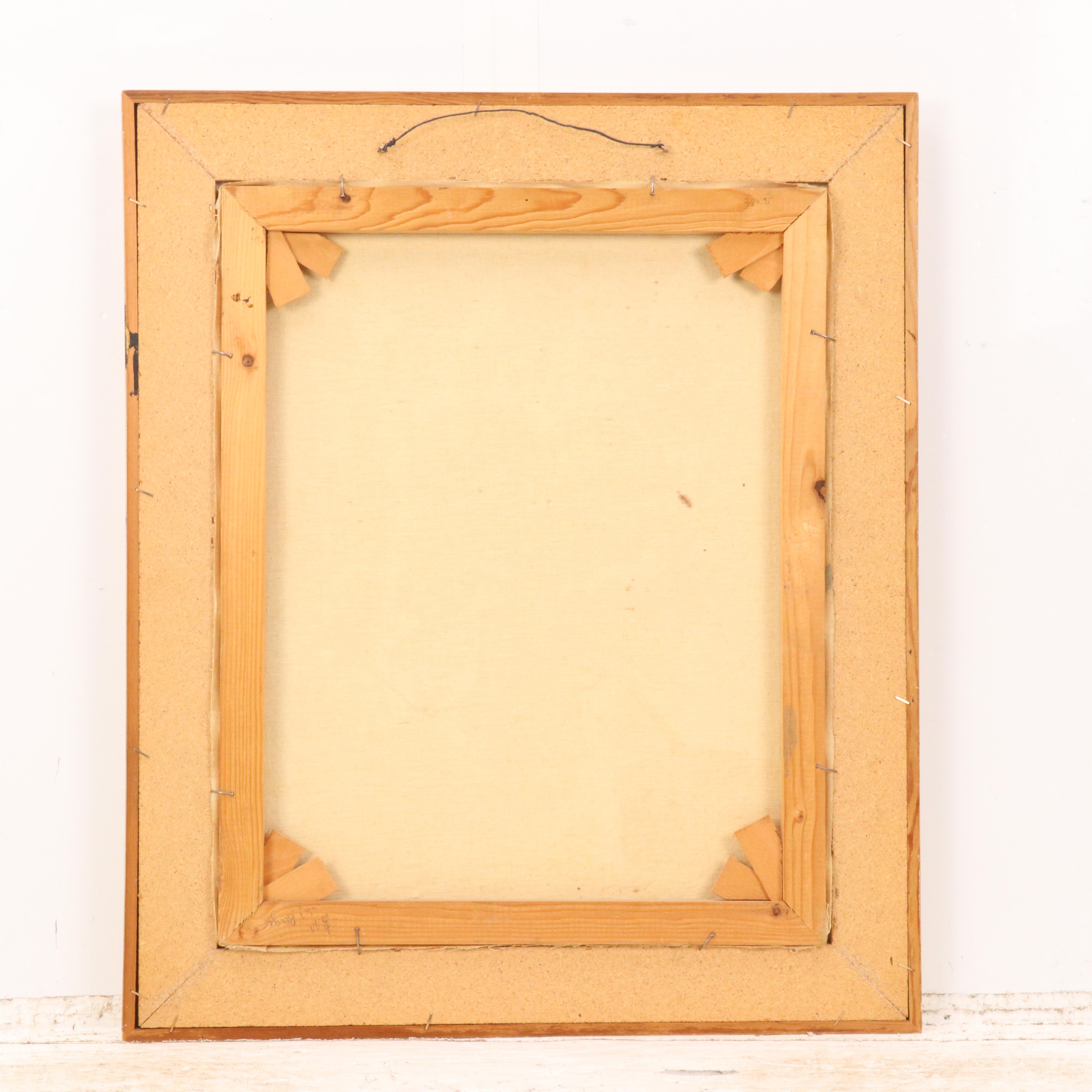 Impasto Floral Still Life Oil Painting, Mid-20th Century