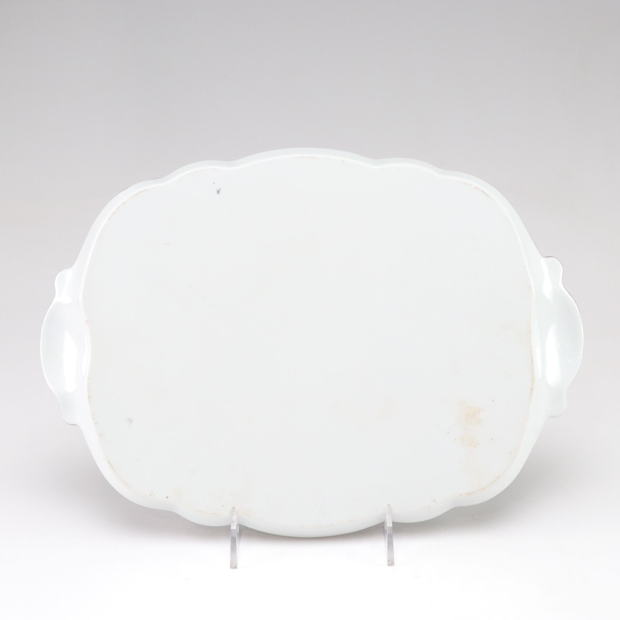 Hand-Painted Floral Porcelain Tray, Creamer, Olive Dish with Scoop, and More