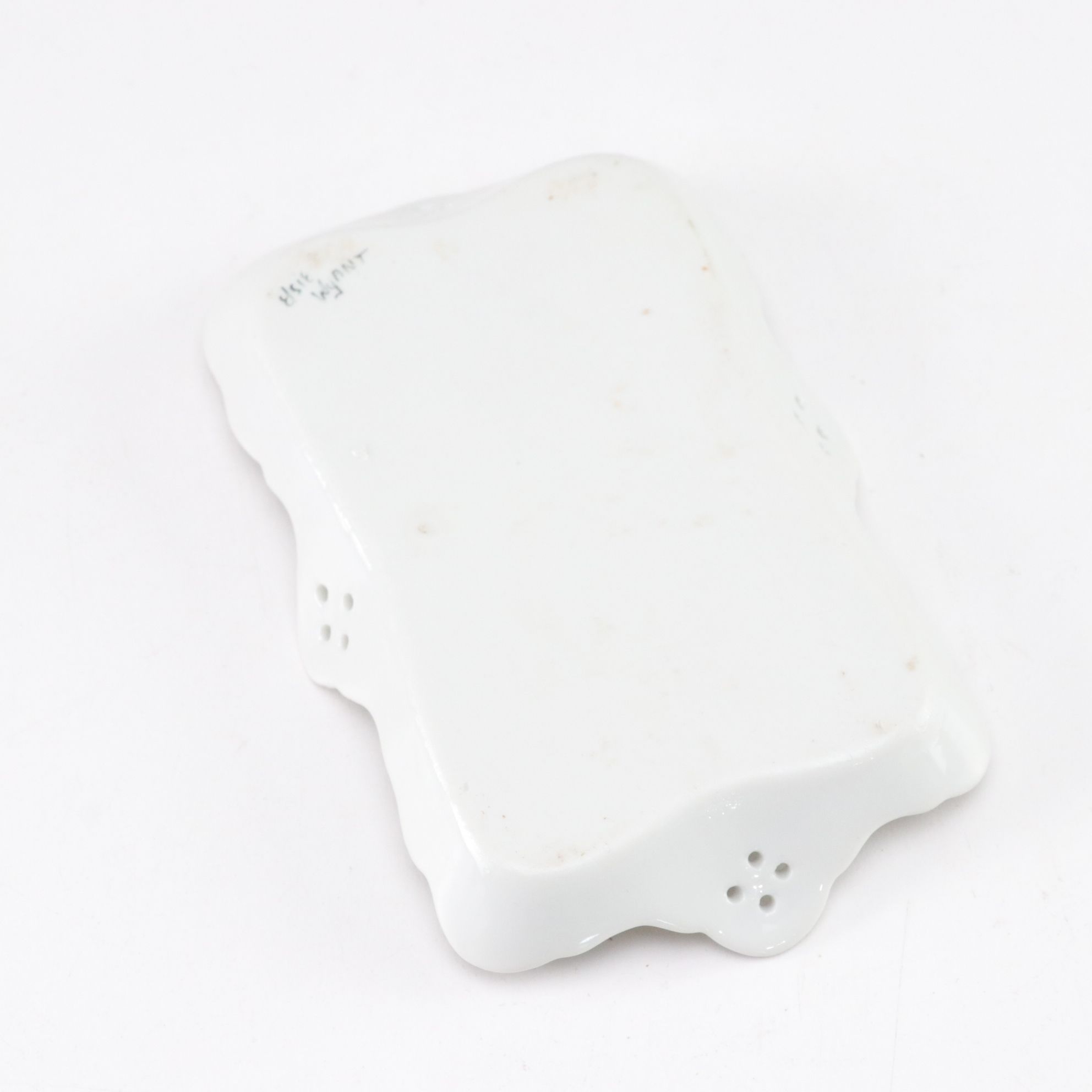 Hand-Painted Floral Porcelain Tray, Creamer, Olive Dish with Scoop, and More