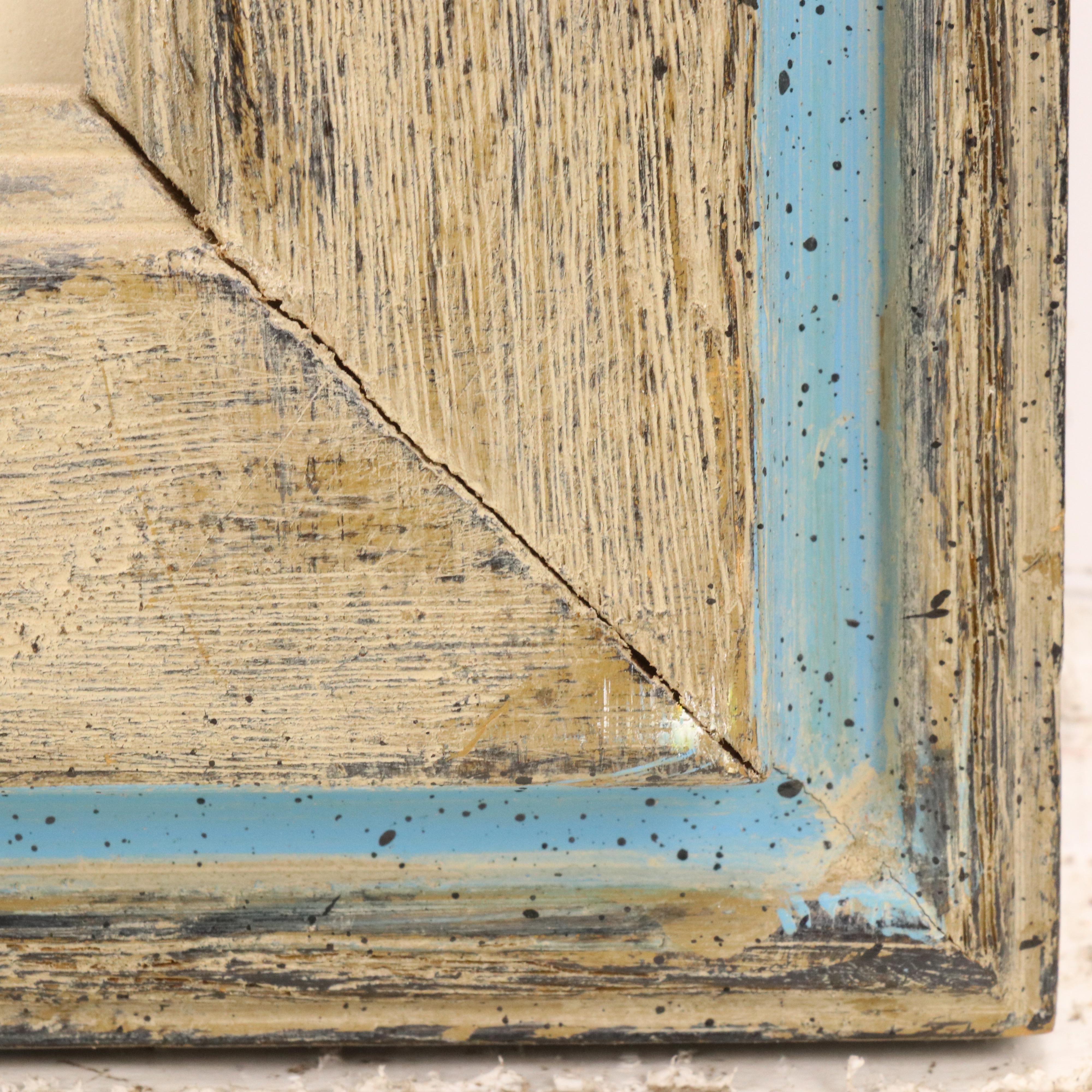 Rural Winter Landscape Watercolor Painting of Farmhouse