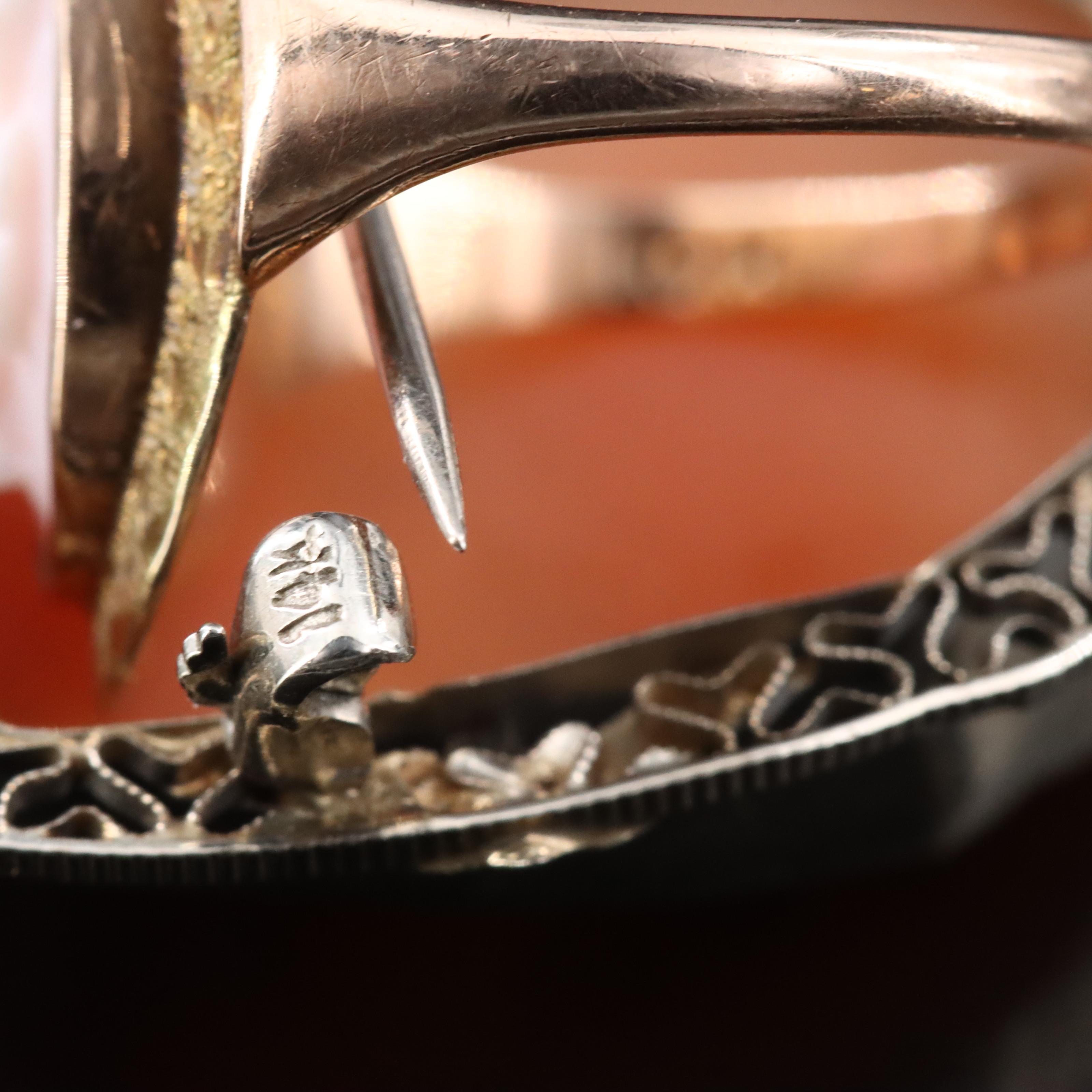 10K, 14K, Platinum, Shell Cameos and Moonstone Featured in Vintage Jewelry