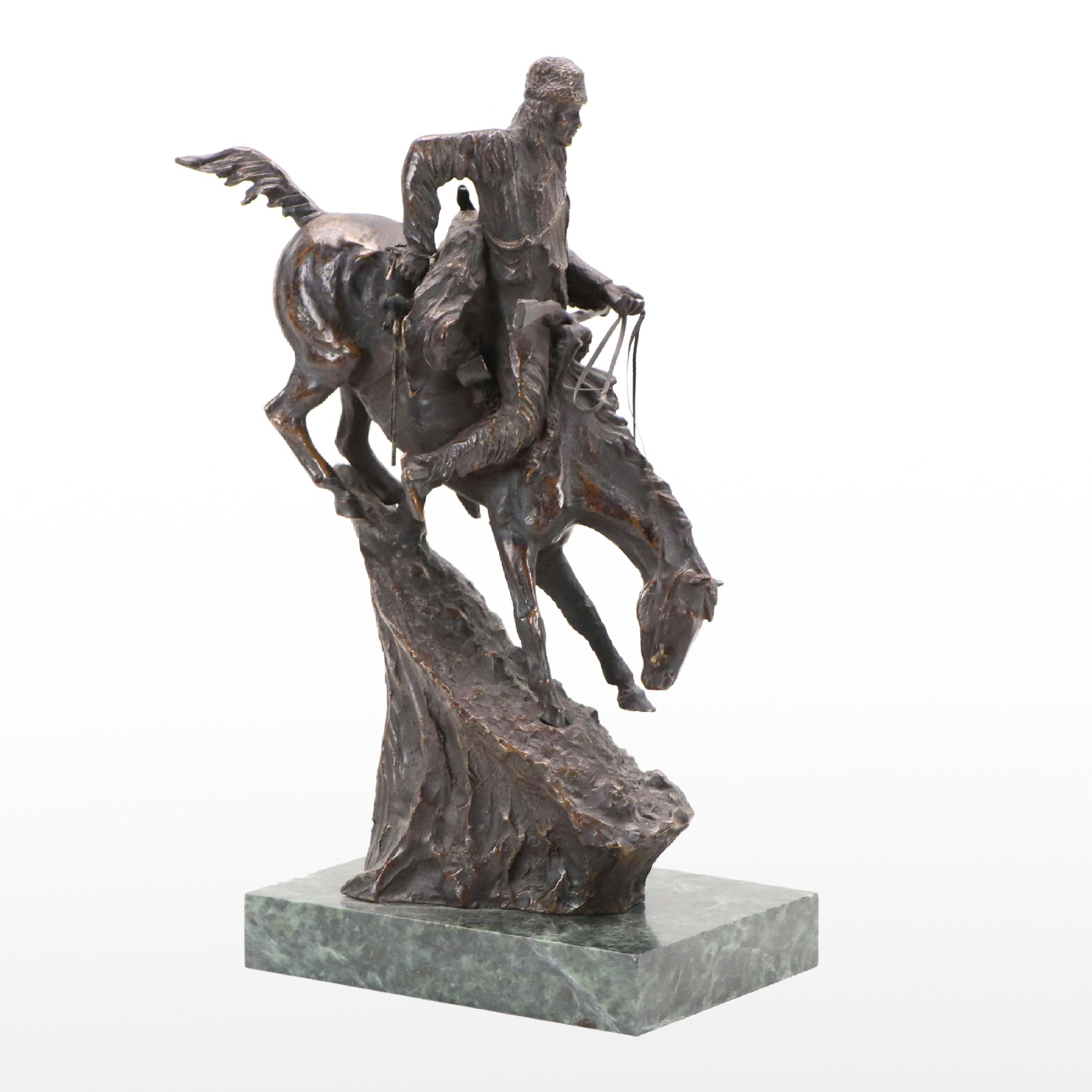 After Frederick Remington Bronze Sculpture "The Mountain Man"