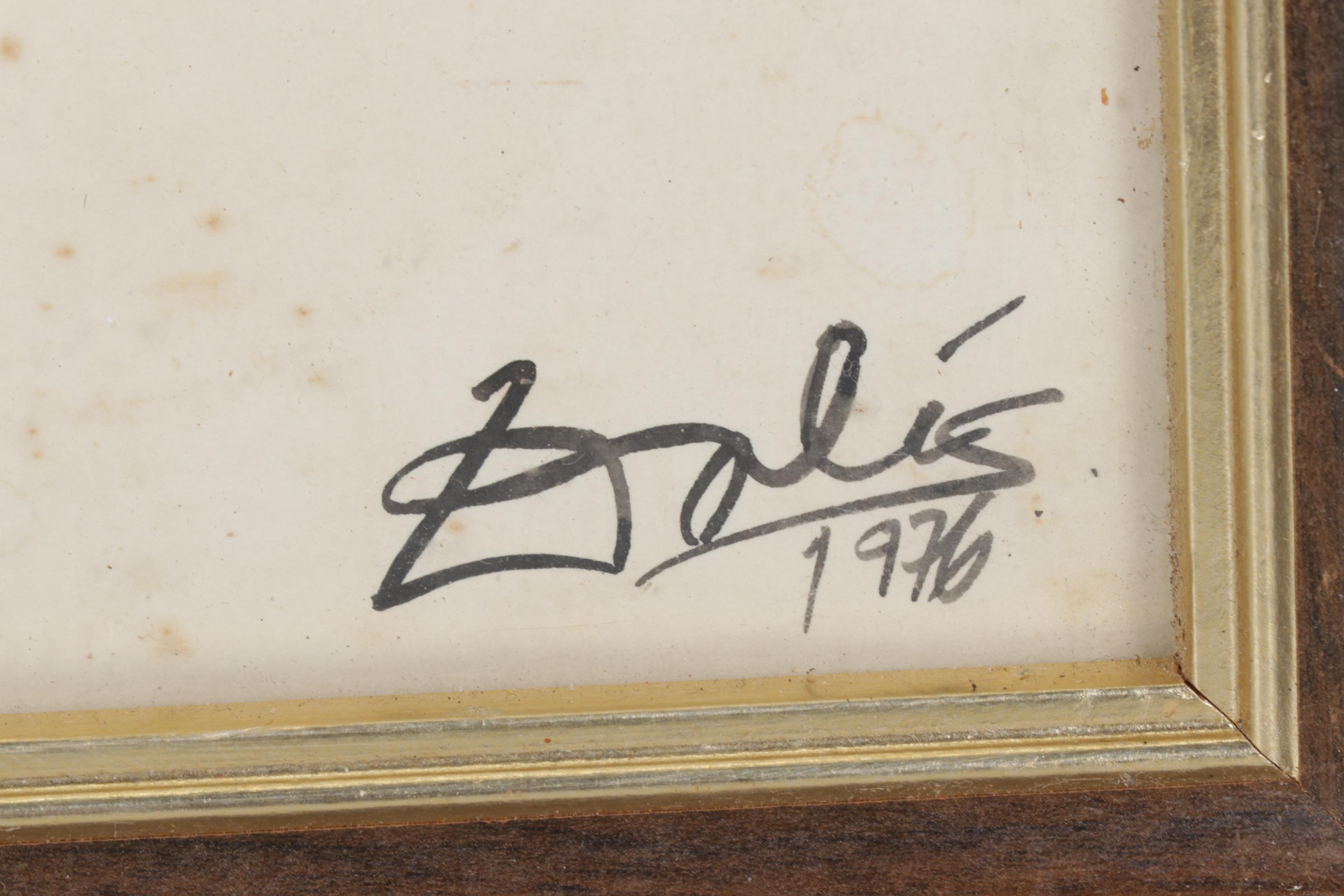 Abstract Watercolor Signed and Dated 1976