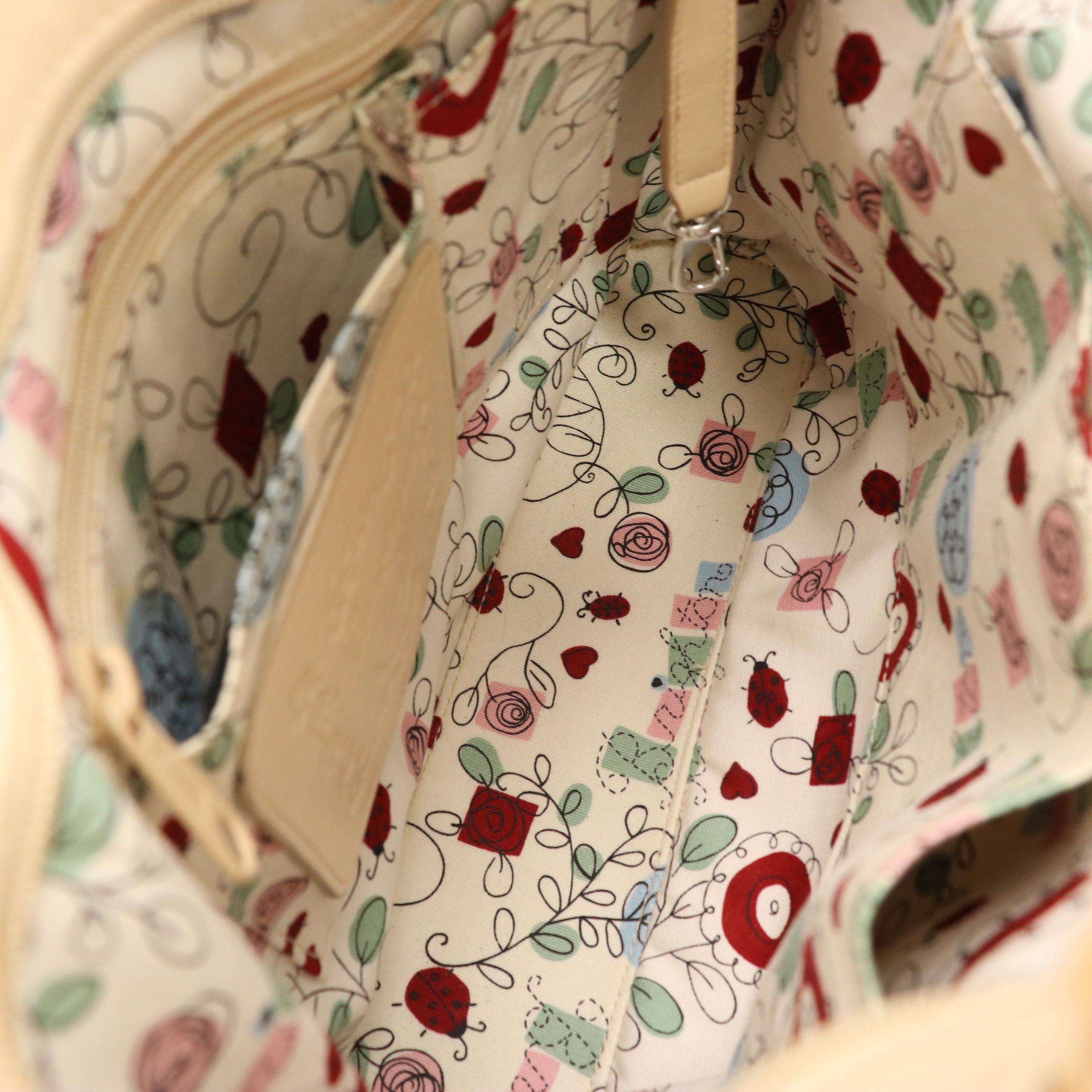 Brighton Tye Woven Raffia Shoulder Bag and Petunia Floral Textile Tote w/ Boxes