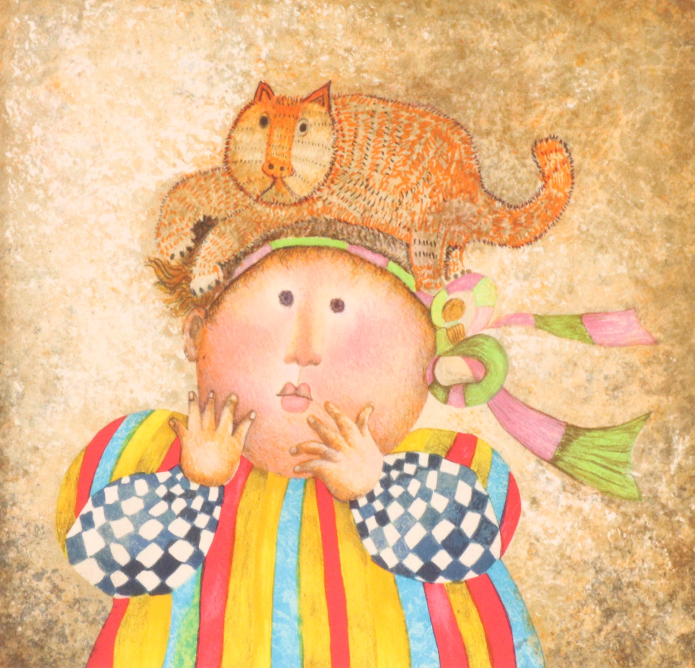 Graciela Rodo Boulanger Color Lithograph "Premiers Compagnons"