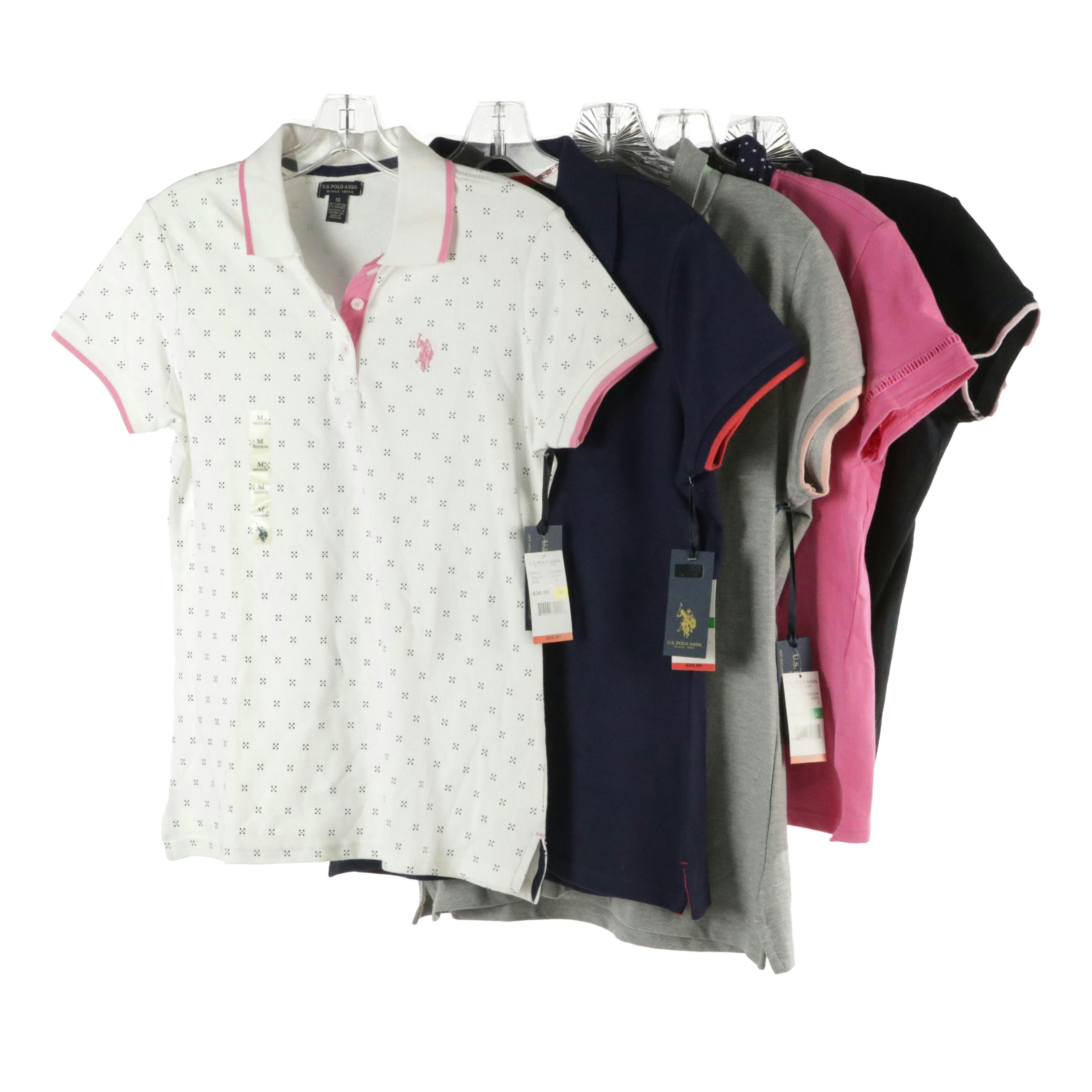 US Polo Association Short Sleeve Polo Shirts in Cotton, With Tags