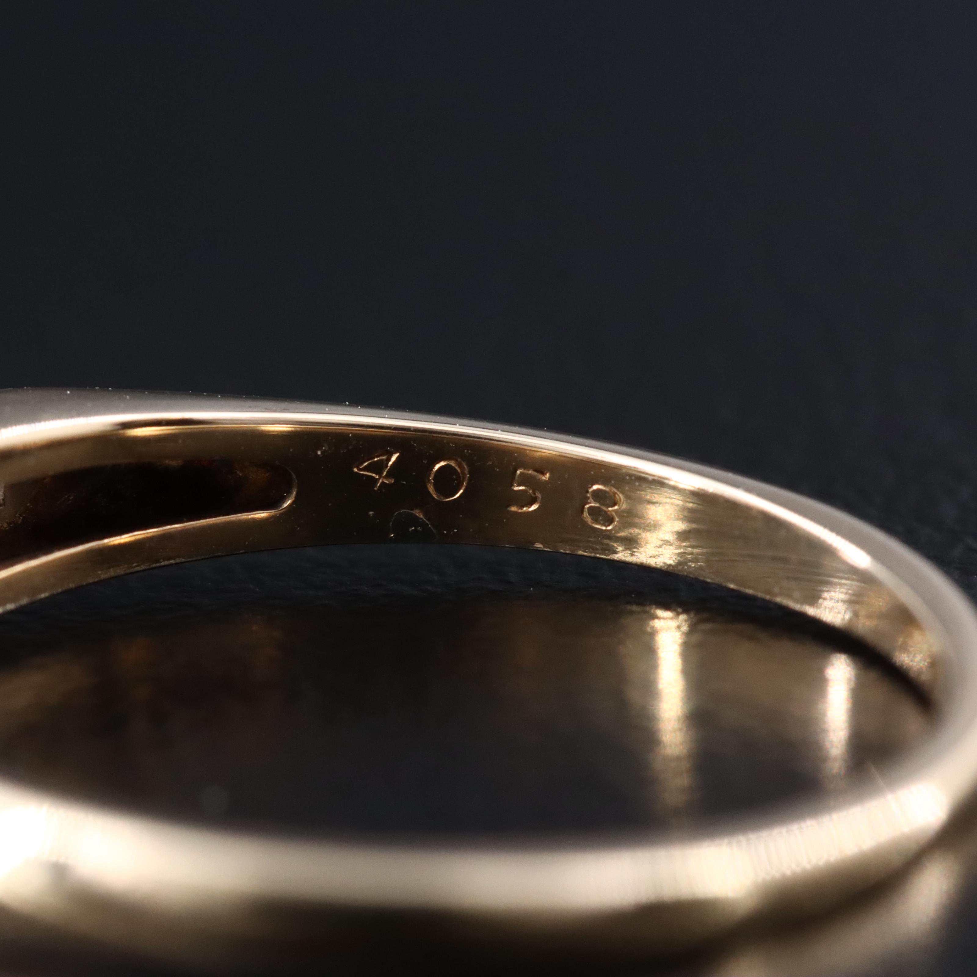 Vintage 14K 0.10 CTW Diamond Ring with 18K Settings