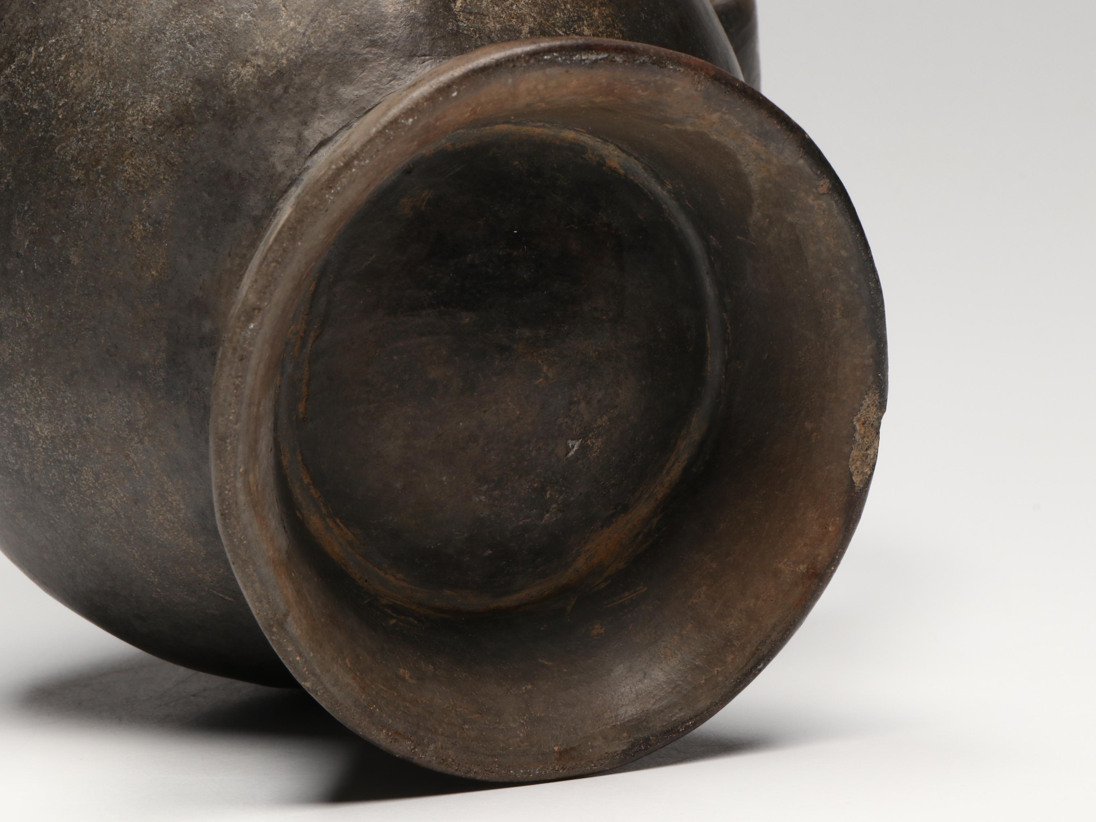 Lambayeque (Sicán) Pre-Columbian Blackware Bottle