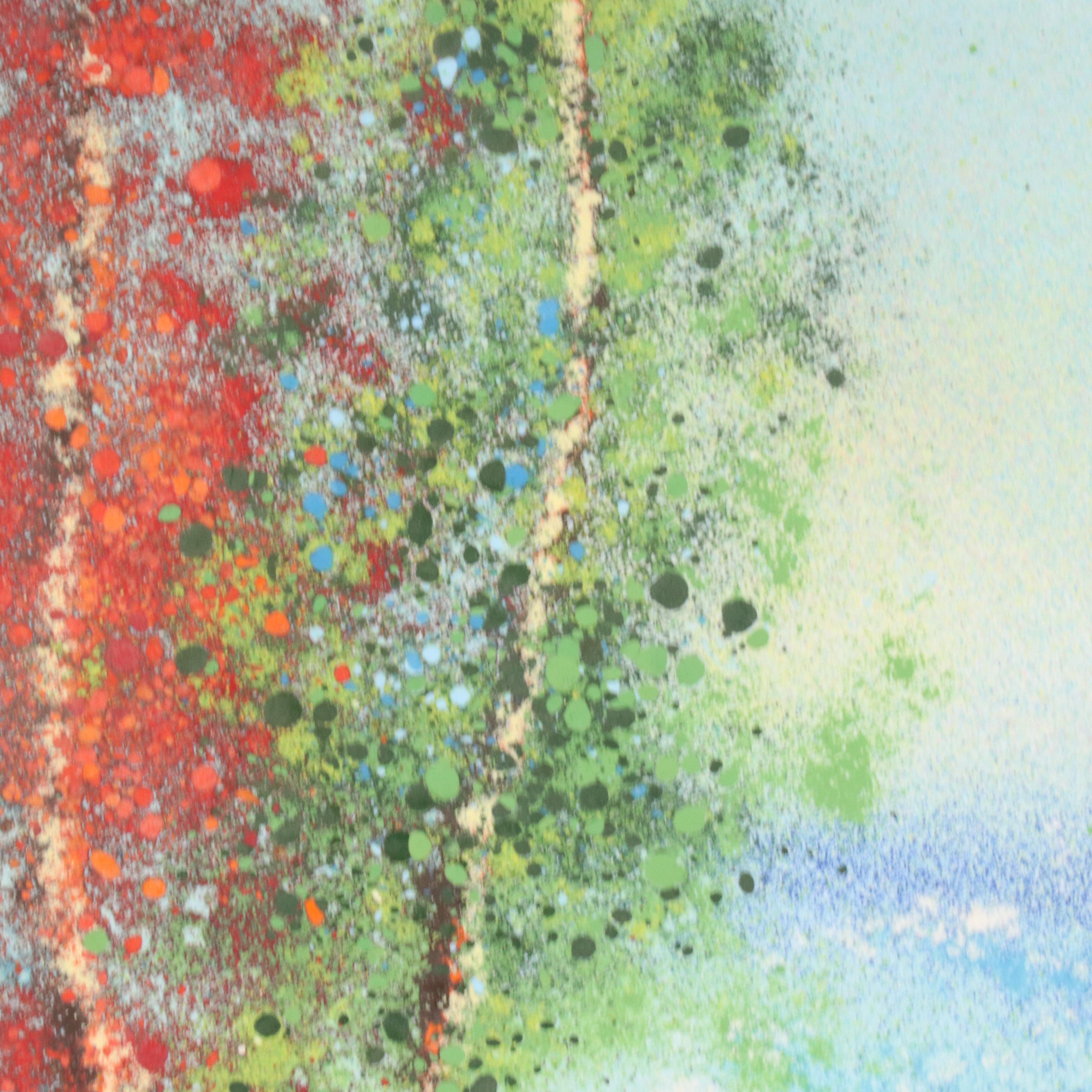 Louis Cardin Impressionist Figurative Enamel Painting on Copper