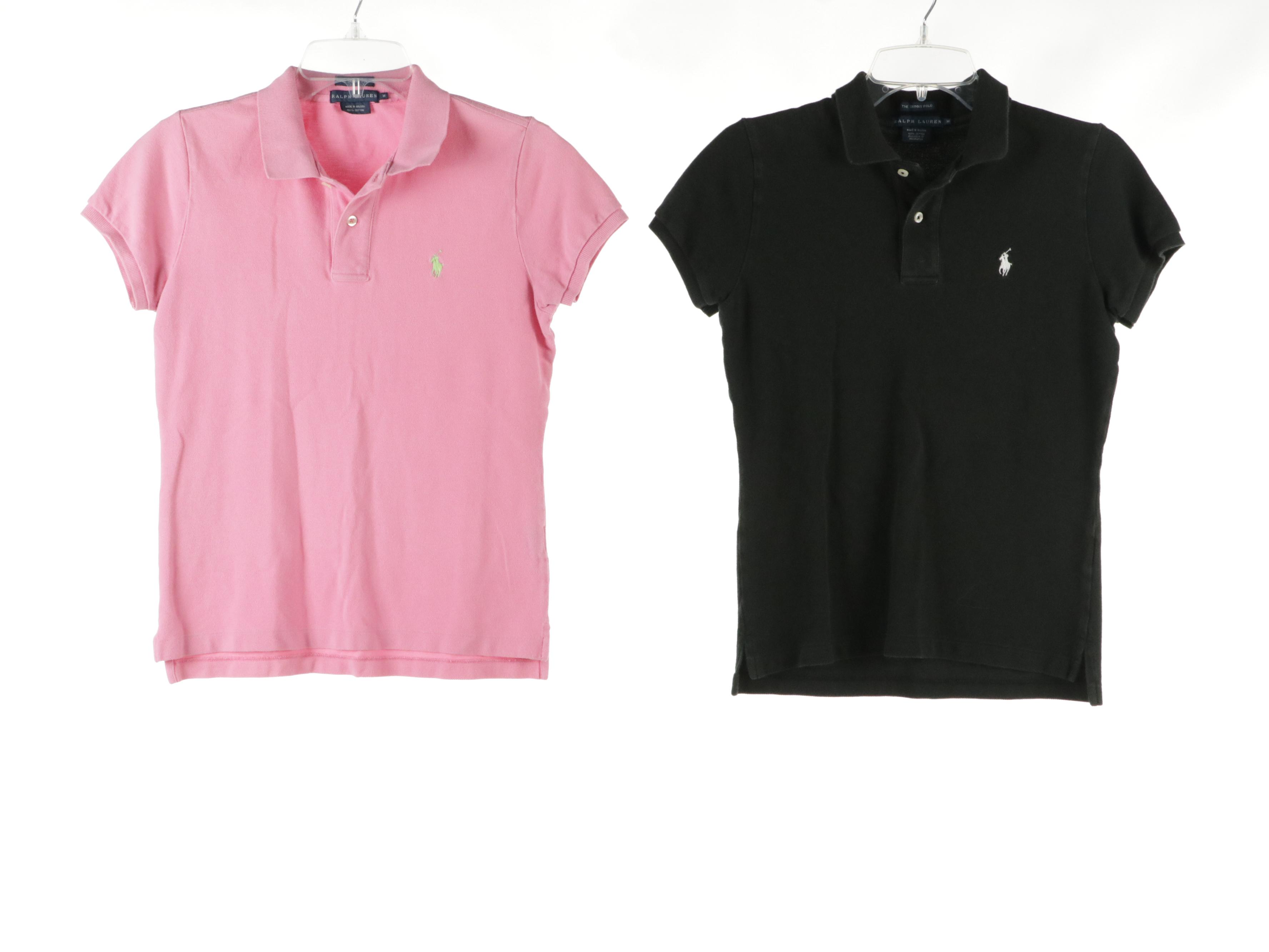 Ralph Lauren "The Skinny" and "Classic" Short Sleeve Polo Shirts in Cotton
