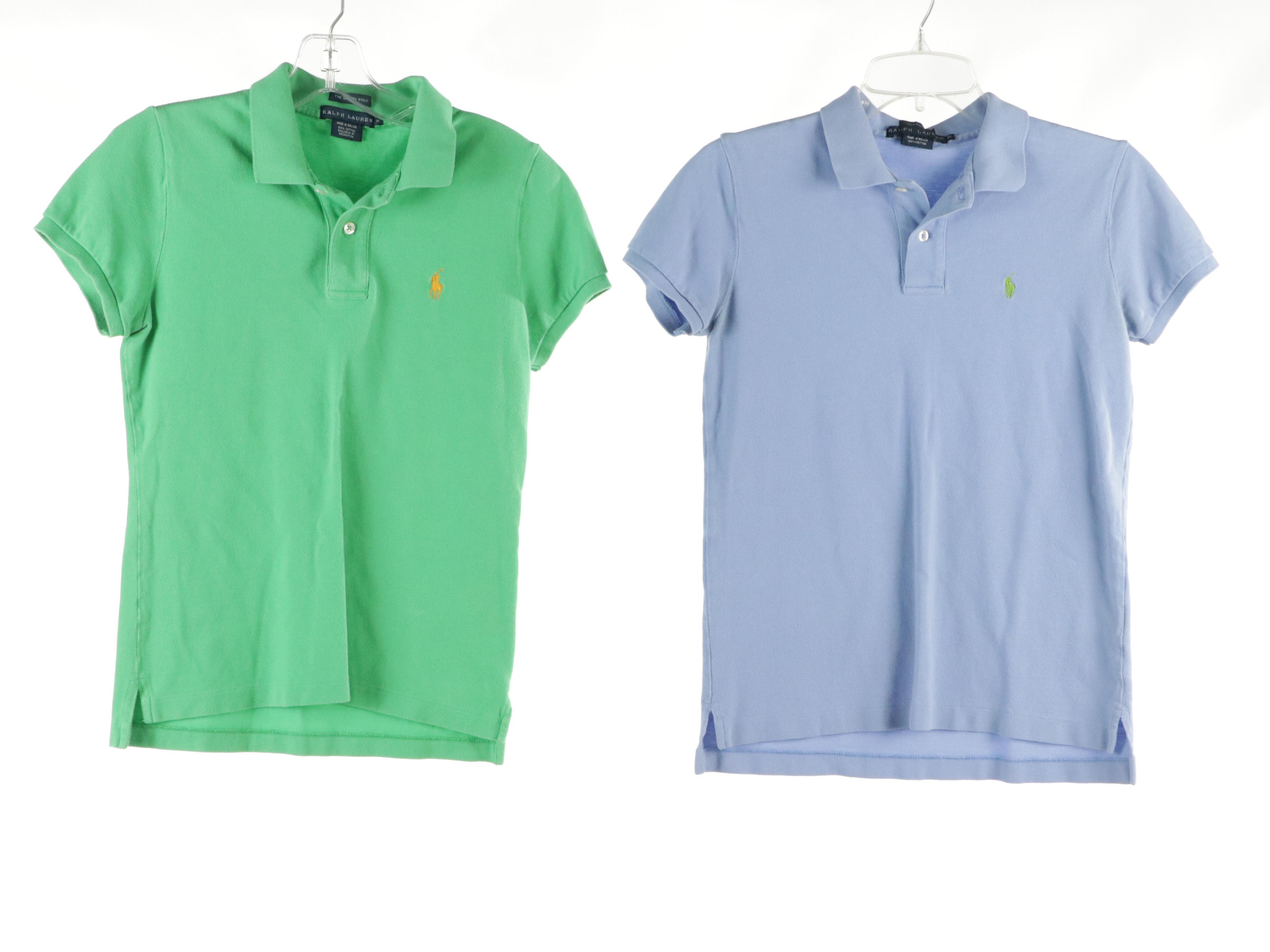 Ralph Lauren "The Skinny" and "Classic" Short Sleeve Polo Shirts in Cotton