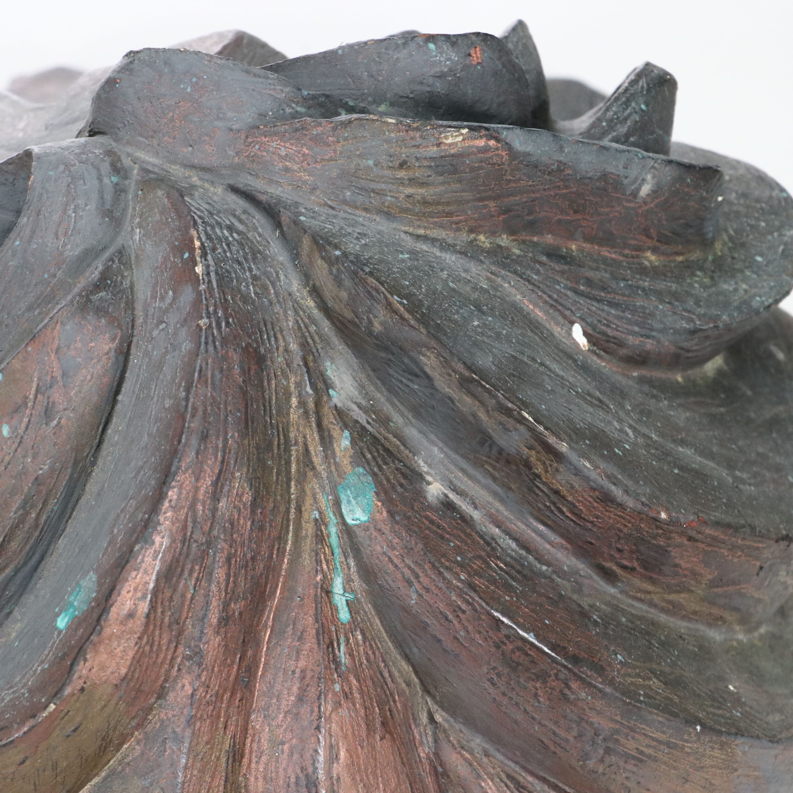 The Casey Collection Modernist Bronzed Finish Recumbent Lion, Late 20th Century