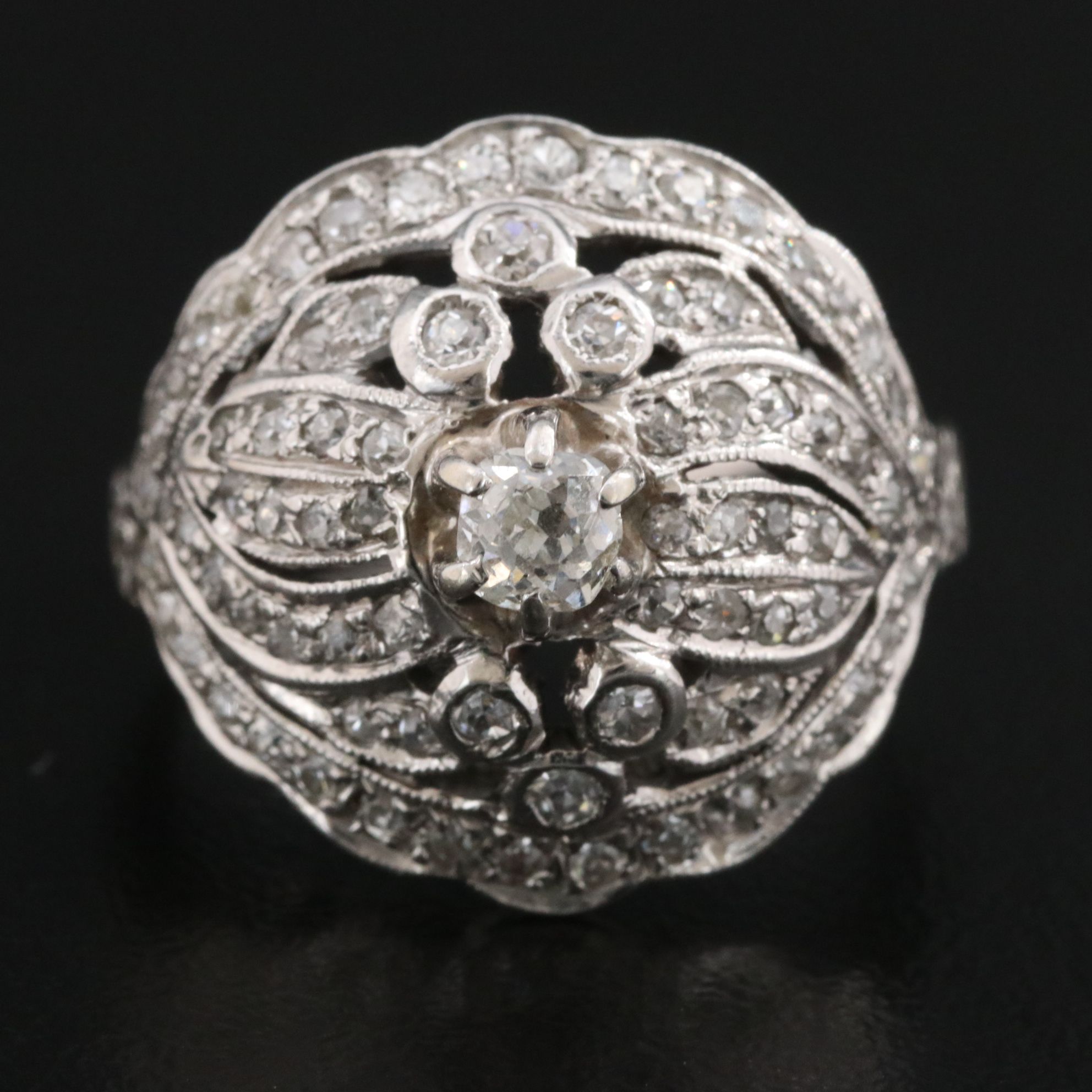 Harold Freeman 14K 1.07 CTW Diamond Dome Ring