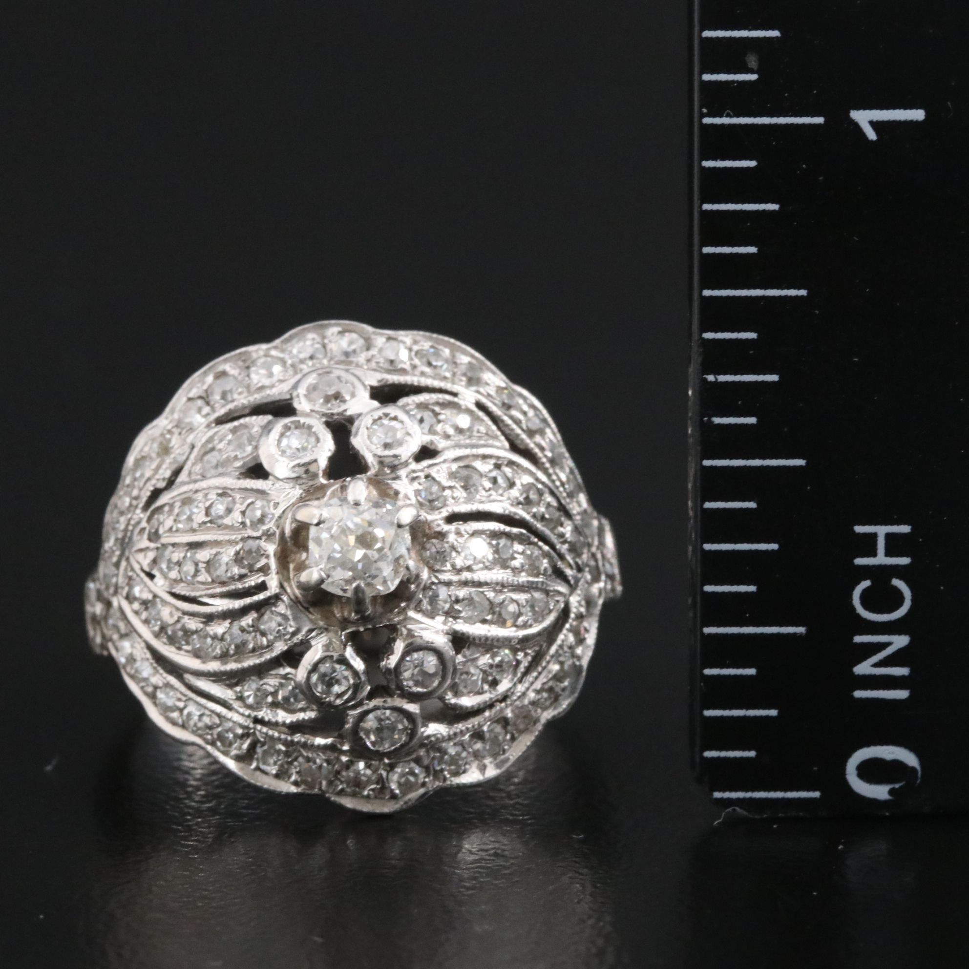 Harold Freeman 14K 1.07 CTW Diamond Dome Ring