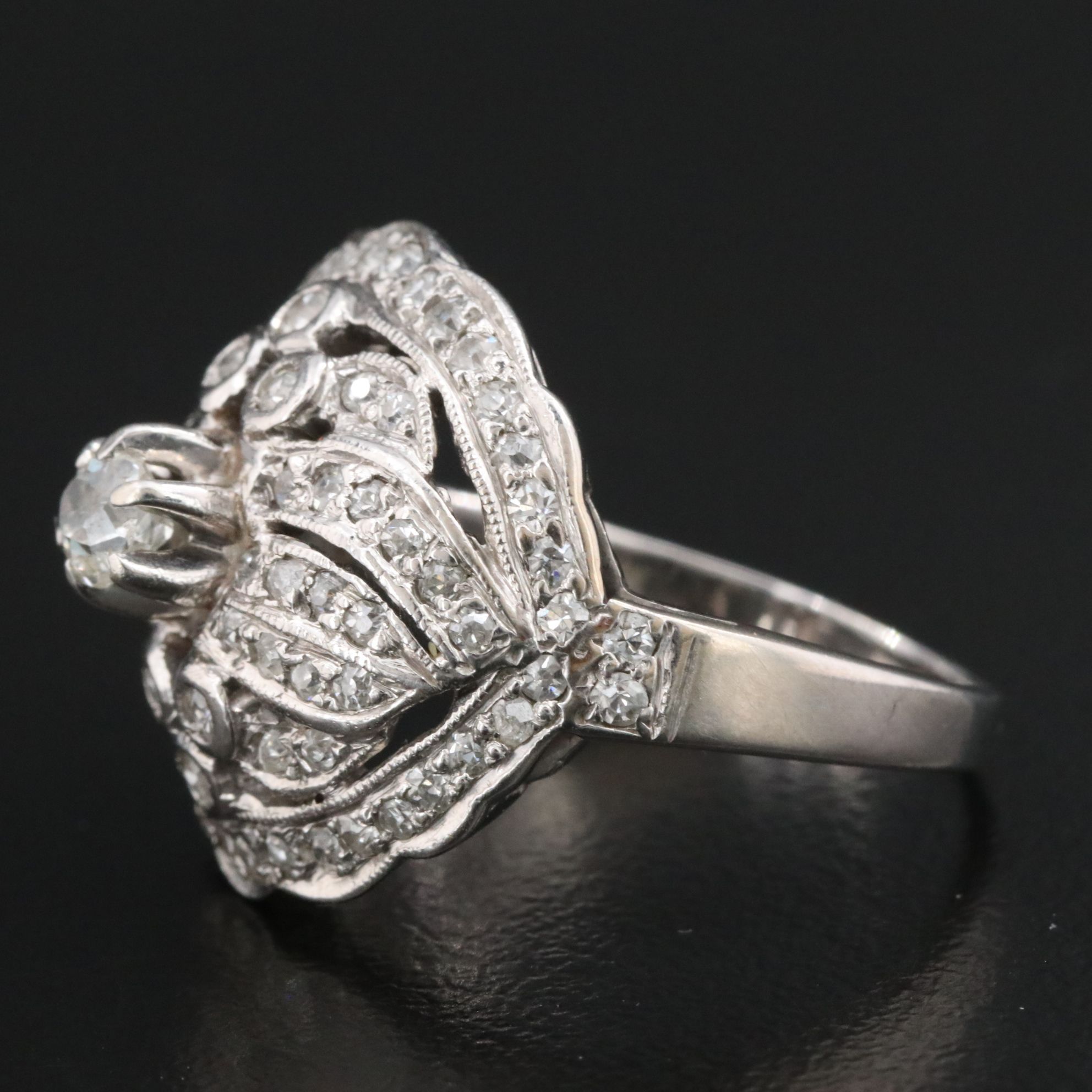 Harold Freeman 14K 1.07 CTW Diamond Dome Ring