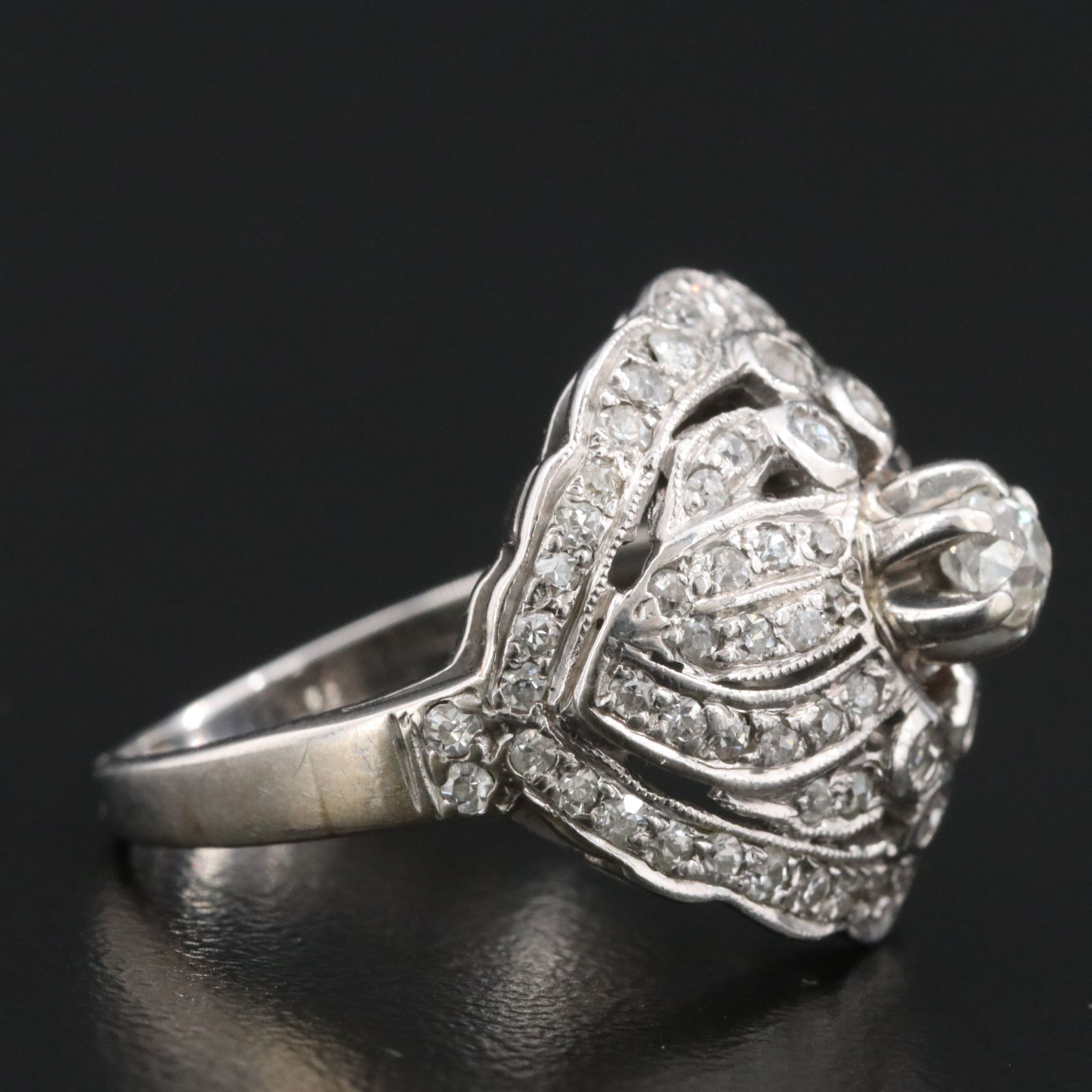 Harold Freeman 14K 1.07 CTW Diamond Dome Ring