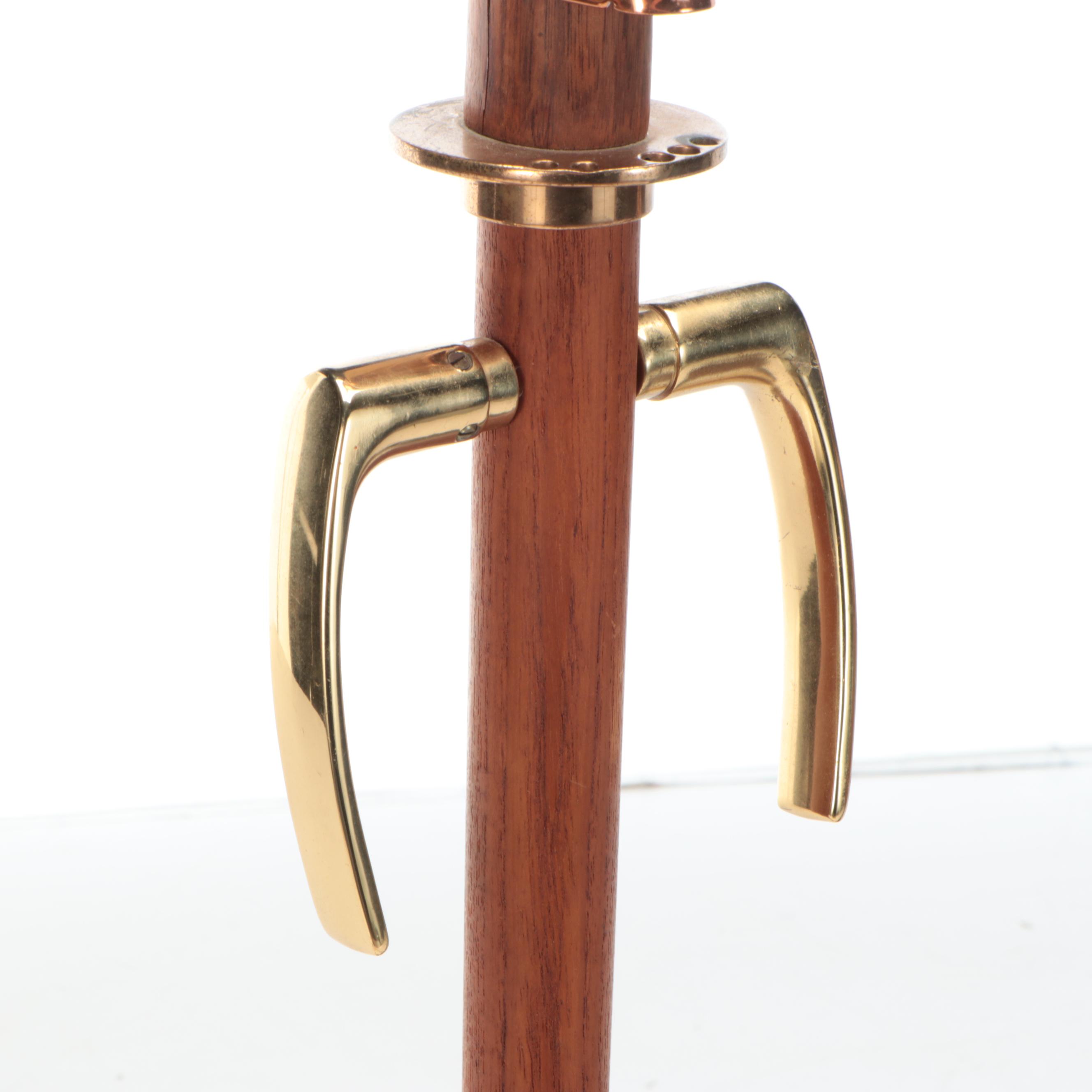 Mixed Metal and Wood Figural Sculptures