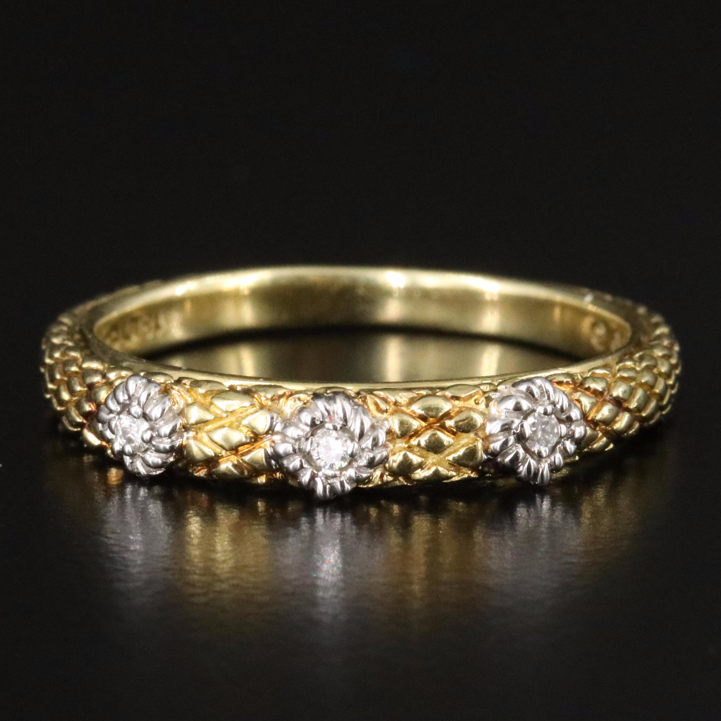 18K Two-Tone 0.05 CTW Diamond Ring